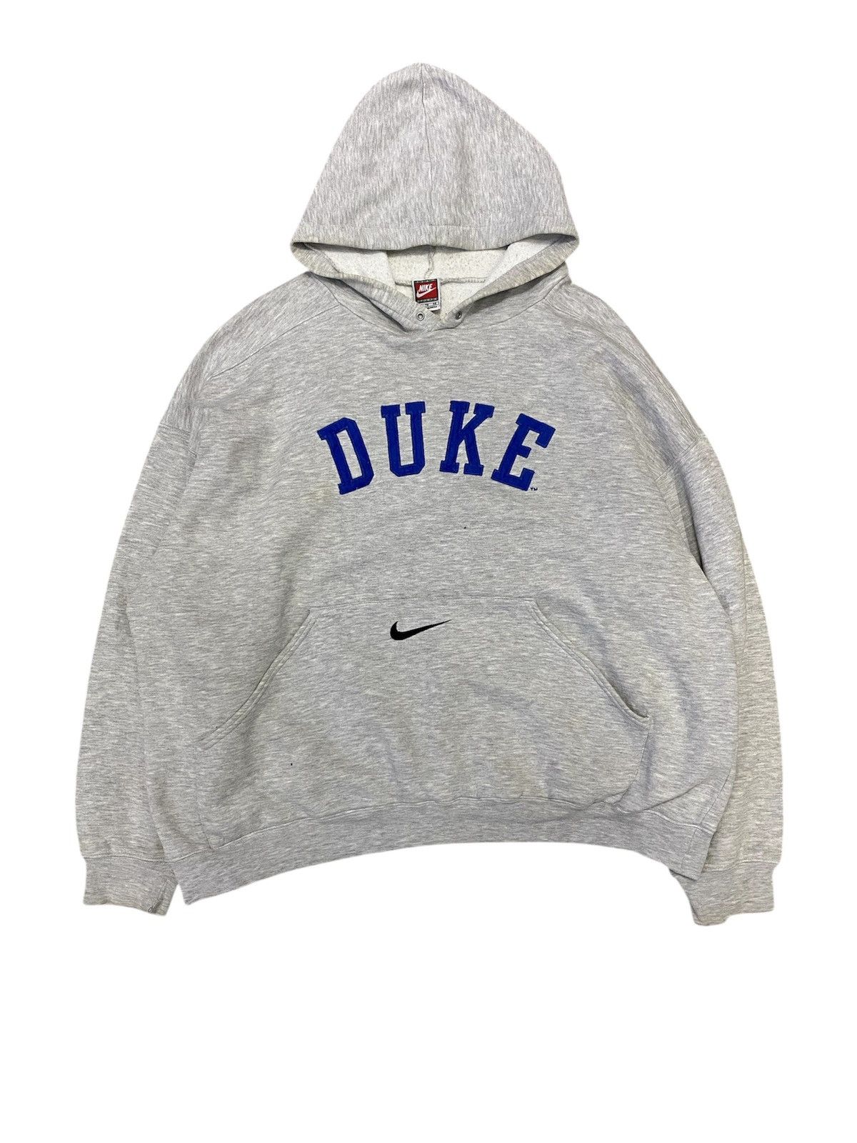 Nike 🔥🔥1990s NIKE DUKE embroidered center logo hoodie Size US XL / EU 56 / 4 - 1 Thumbnail