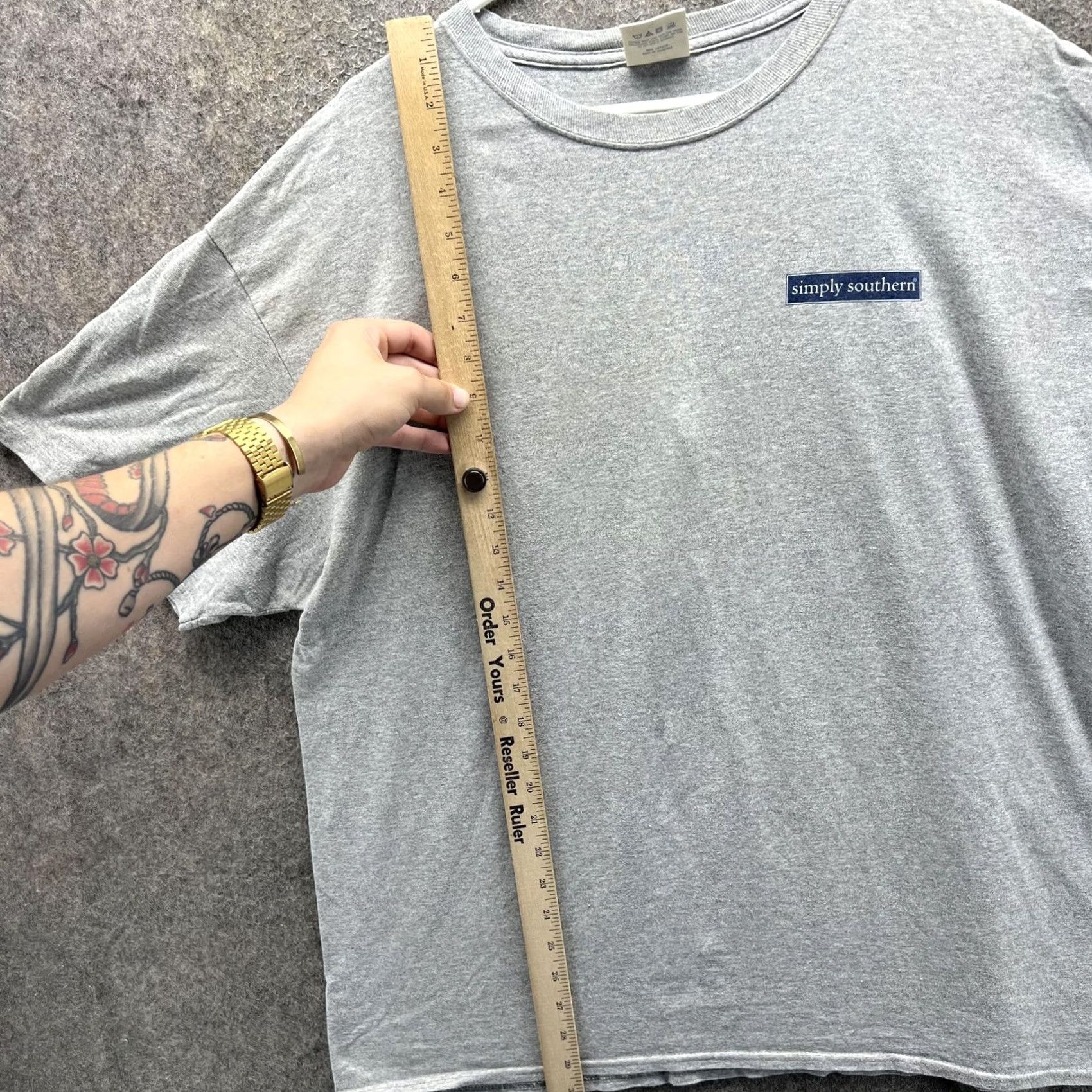 Camper VINTAGE Simply Southern Shirt Womens XL Gray Camper Bike Travel Graphic Tee Size XL / US 12-14 / IT 48-50 - 4 Thumbnail