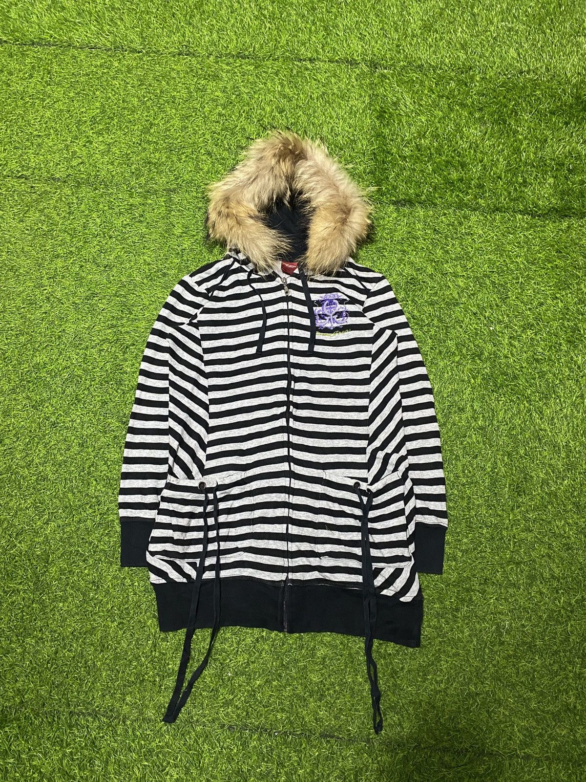 If Six Was Nine × Japanese Brand × Le Grande Bleu (L.G.B.) Intercrew hoodie faux fur ifsix lgb style Size US M / EU 48-50 / 2 - 2 Thumbnail