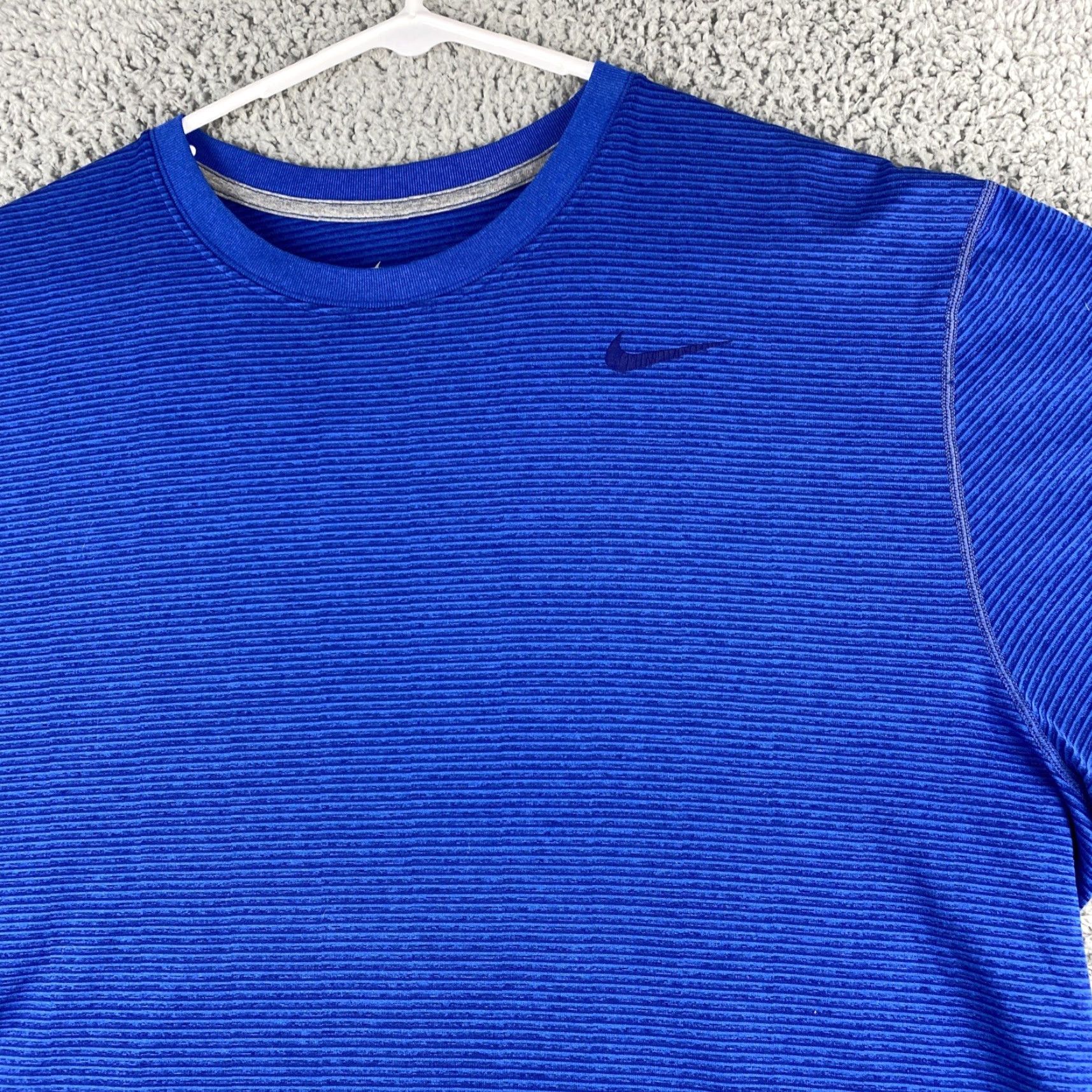Nike Men's Nike Dri-FIT Running T-Shirt Color Blue XL Soft / 40-35 Size US XL / EU 56 / 4 - 2 Thumbnail