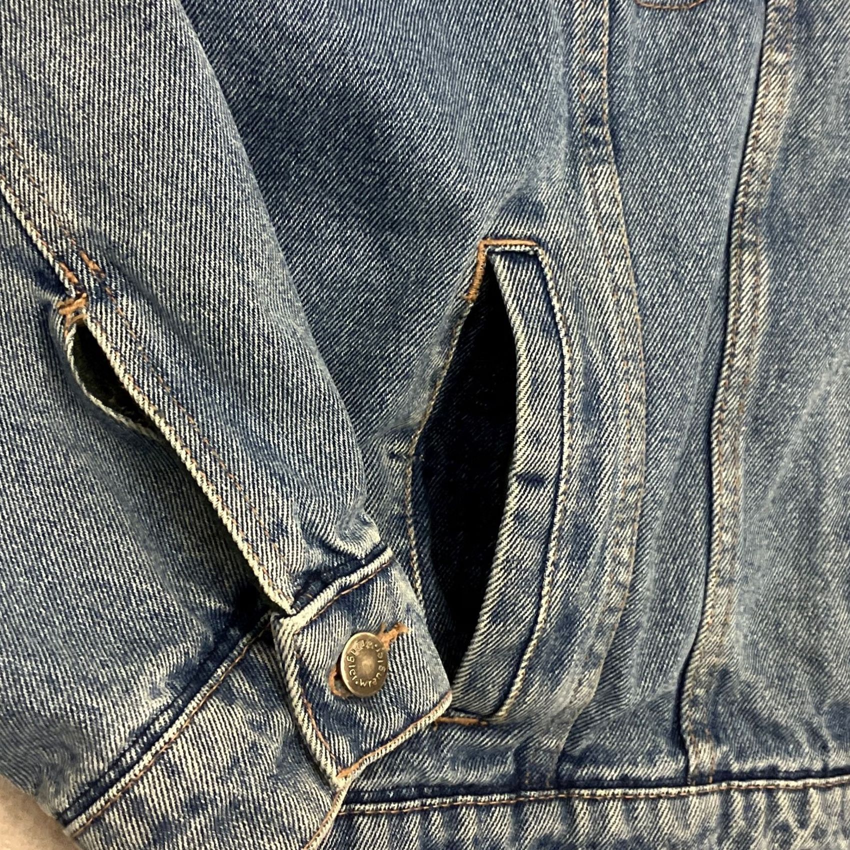 Wrangler Wrangler Hero Jacket XL Blue Blanket Lined Denim Trucker Western Size US XL / EU 56 / 4 - 3 Thumbnail
