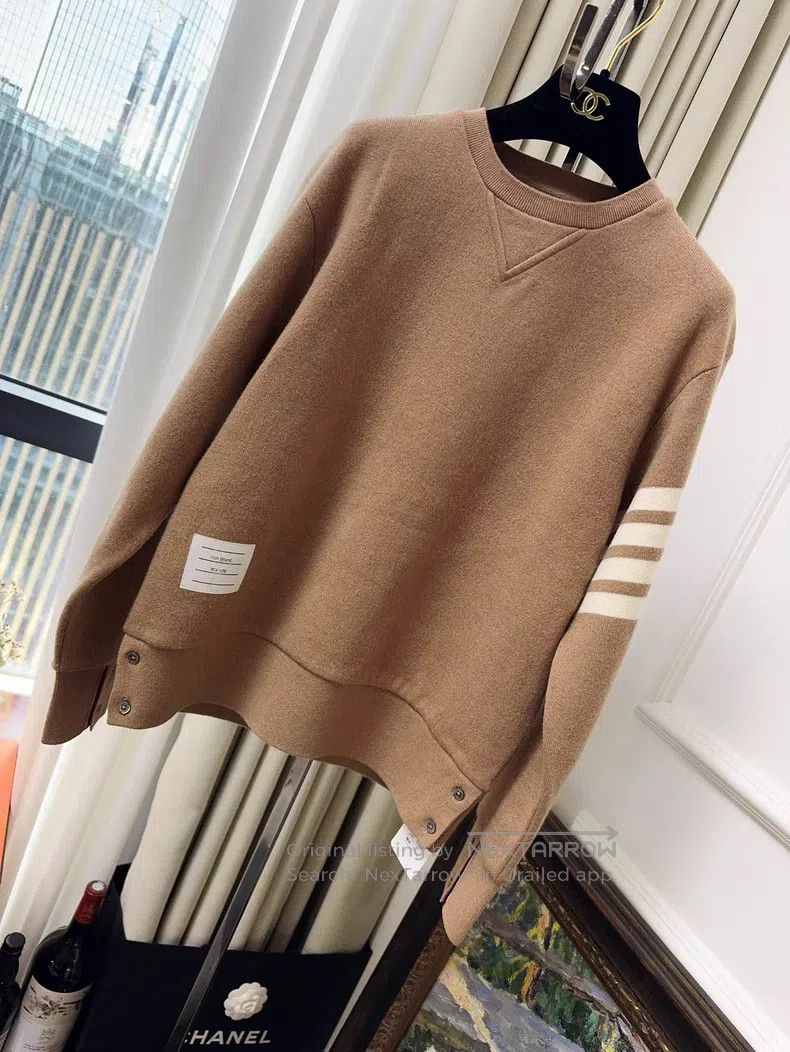 Thom Browne Thom Browne Long Sleeve Crew Neck Knit Sweatshirt Size US XXS / EU 40 - 1 Thumbnail