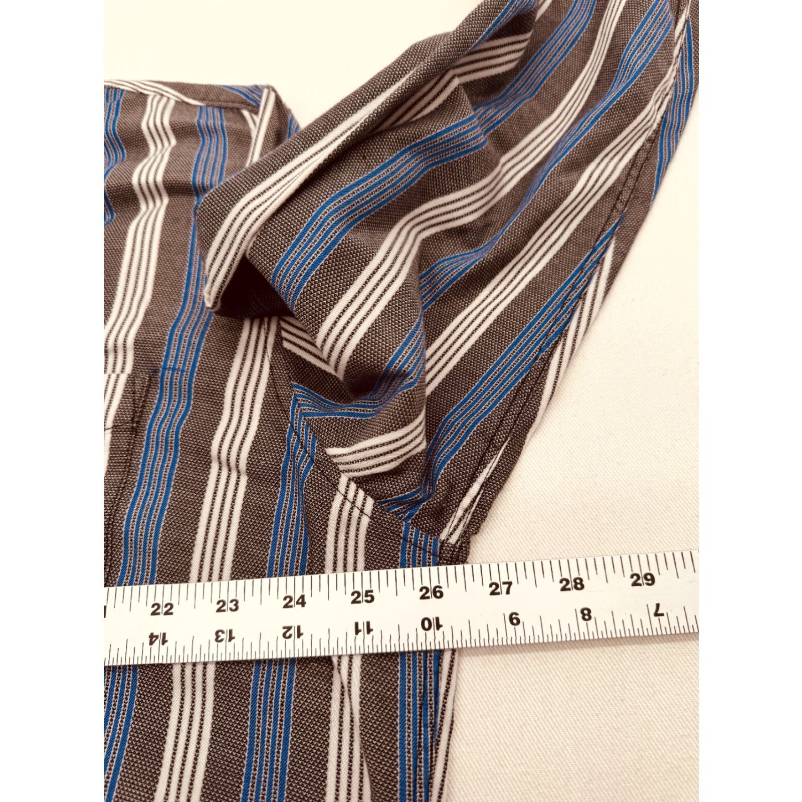 Tasso Elba Tasso Elba Shirt Mens XL Long Sleeve Button-Up Cotton Striped 100% Cotton Multicolor Modern Classic Size US XL / EU 56 / 4 - 7 Thumbnail