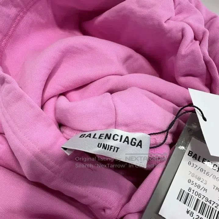 Balenciaga Balenciaga Pink Hoodie with Geometric Pattern. Size US M / EU 48-50 / 2 - 6 Thumbnail