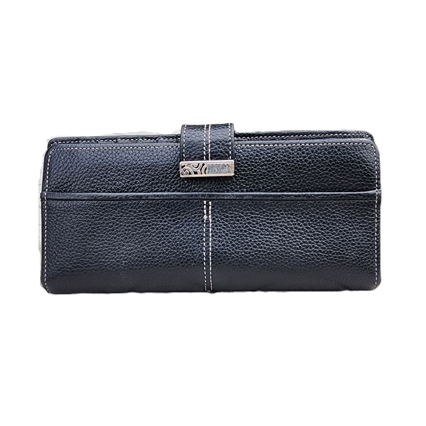 Brighton Brighton Black Barbados Large Leather Pocket Wallet Size ONE SIZE - 2 Thumbnail