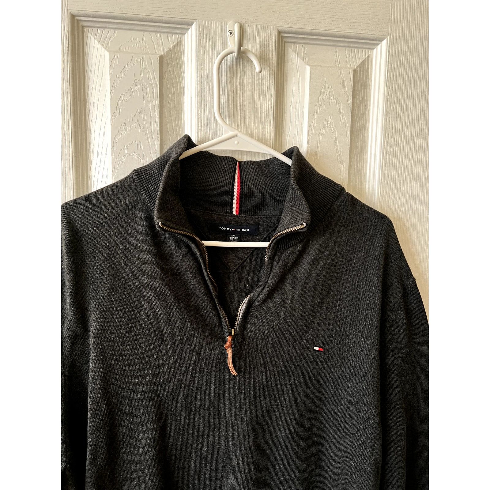 Tommy Hilfiger Long Sleeve Fleece 1/4 Zip Pullover Sweatshirt Size US XXL / EU 58 / 5 - 3 Thumbnail