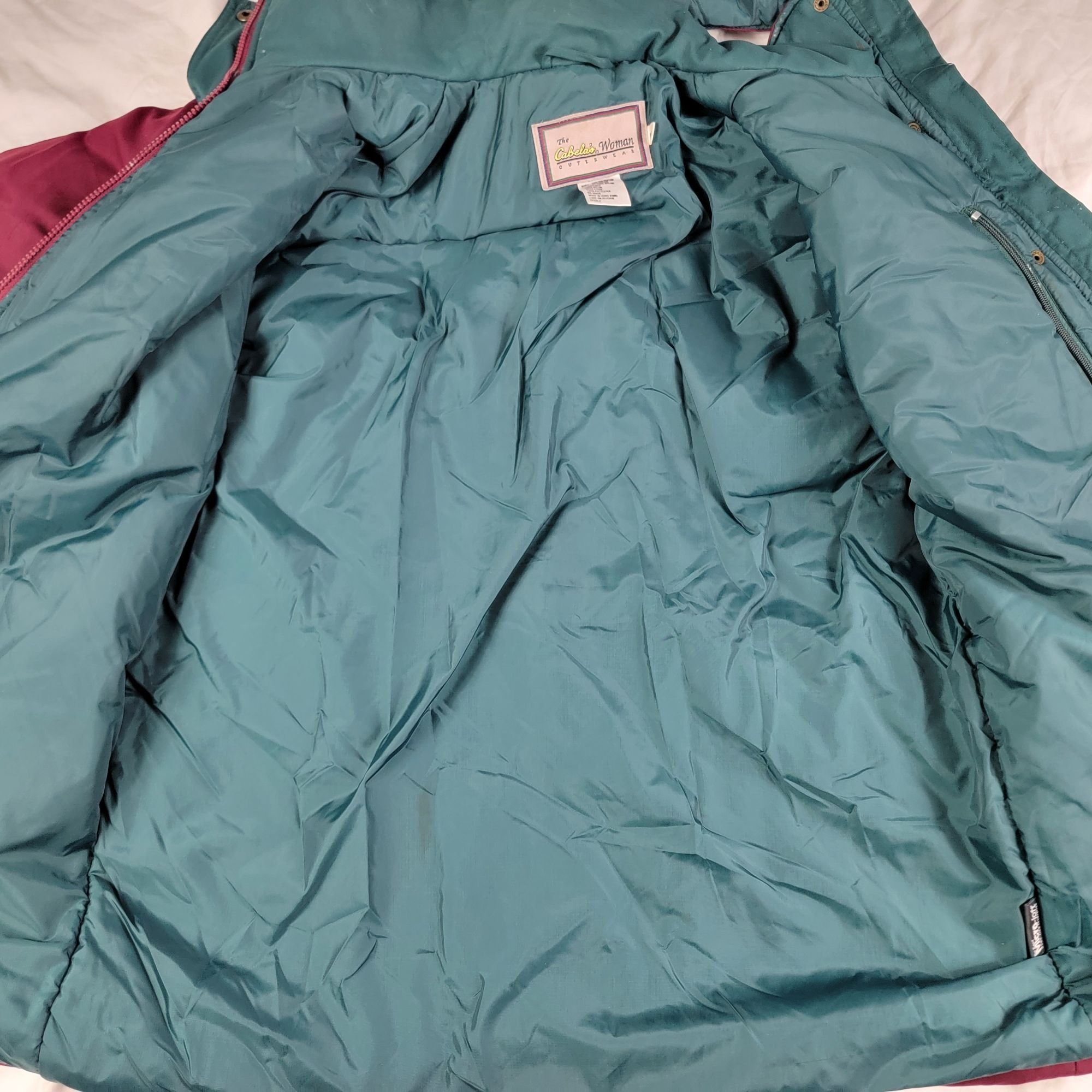 Cabelas Cabelas Womens Outerwear Medium Burgundy Winter Jacket Casua Size M / US 6-8 / IT 42-44 - 3 Thumbnail