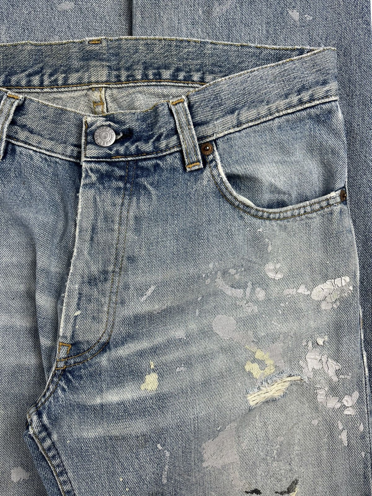 Helmut Lang SS98 Helmut Lang Vintage Faded Painter Denim Jeans Size US 31 - 4 Thumbnail