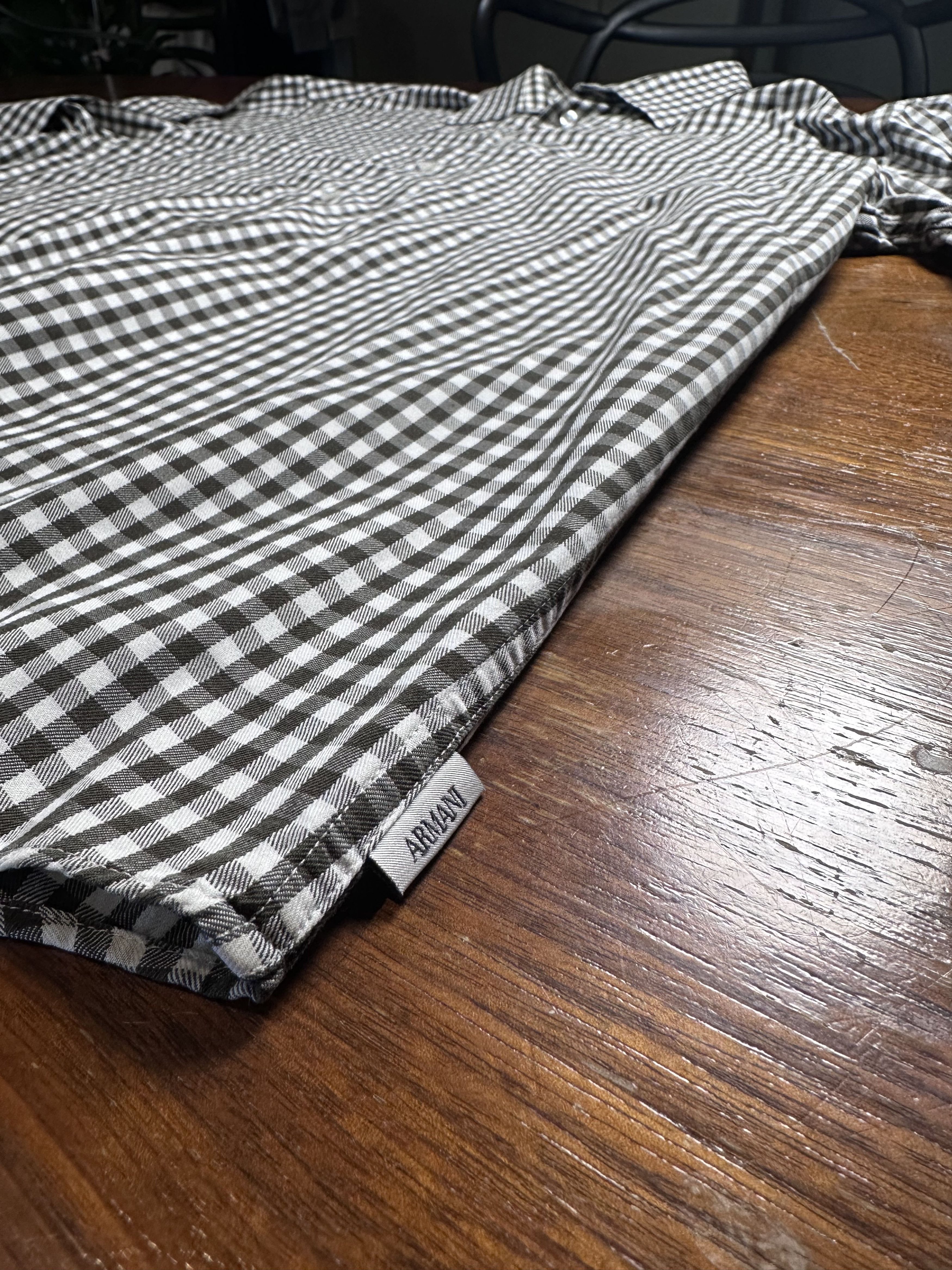 Armani Collezioni Armani Collezioni Gingham Check Button Down XL Never Worn Size US XL / EU 56 / 4 - 6 Thumbnail