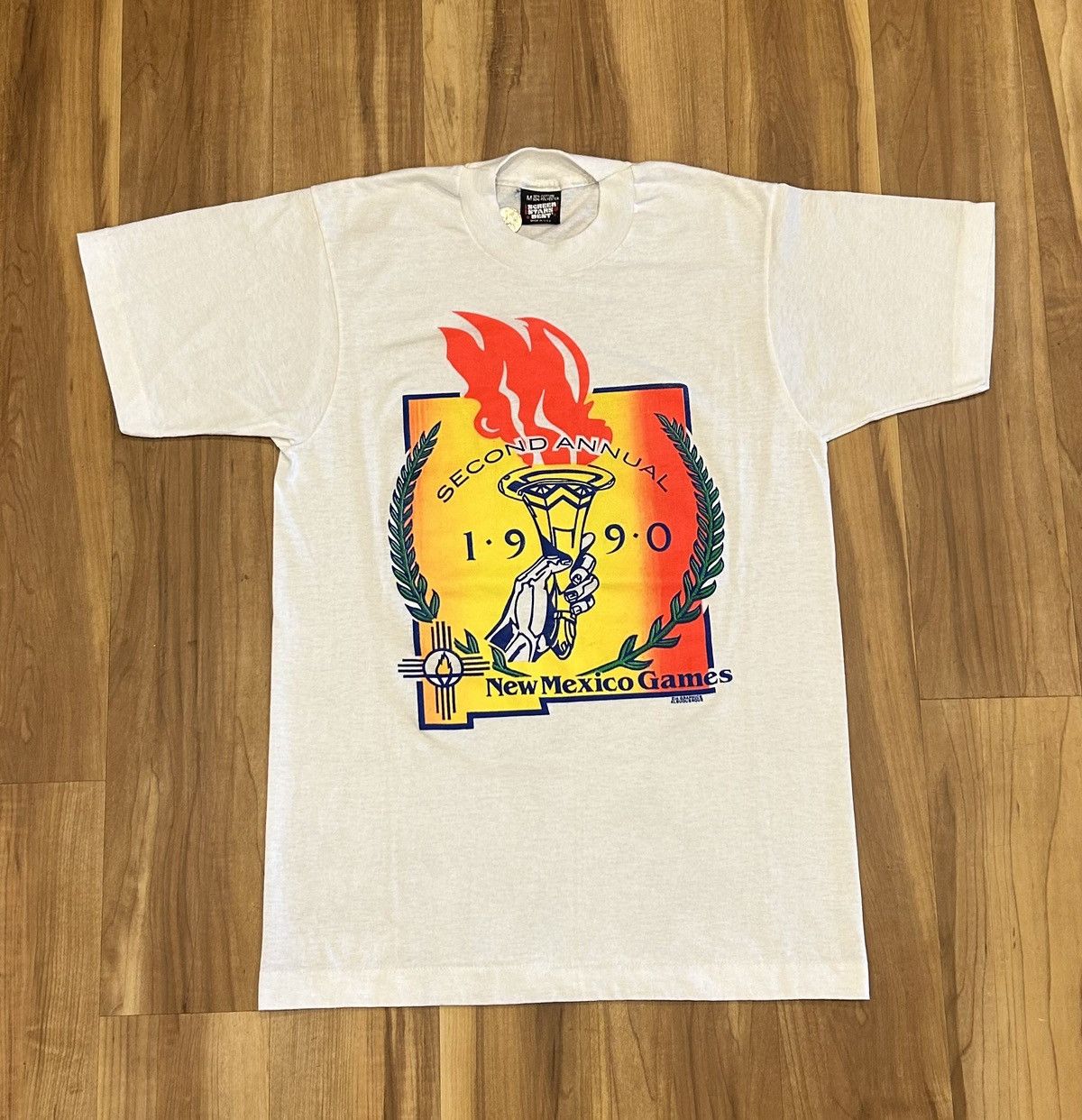 Vintage Vintage Second Annual 1990 New Mexico Games Tee Size US M / EU 48-50 / 2 - 1 Thumbnail