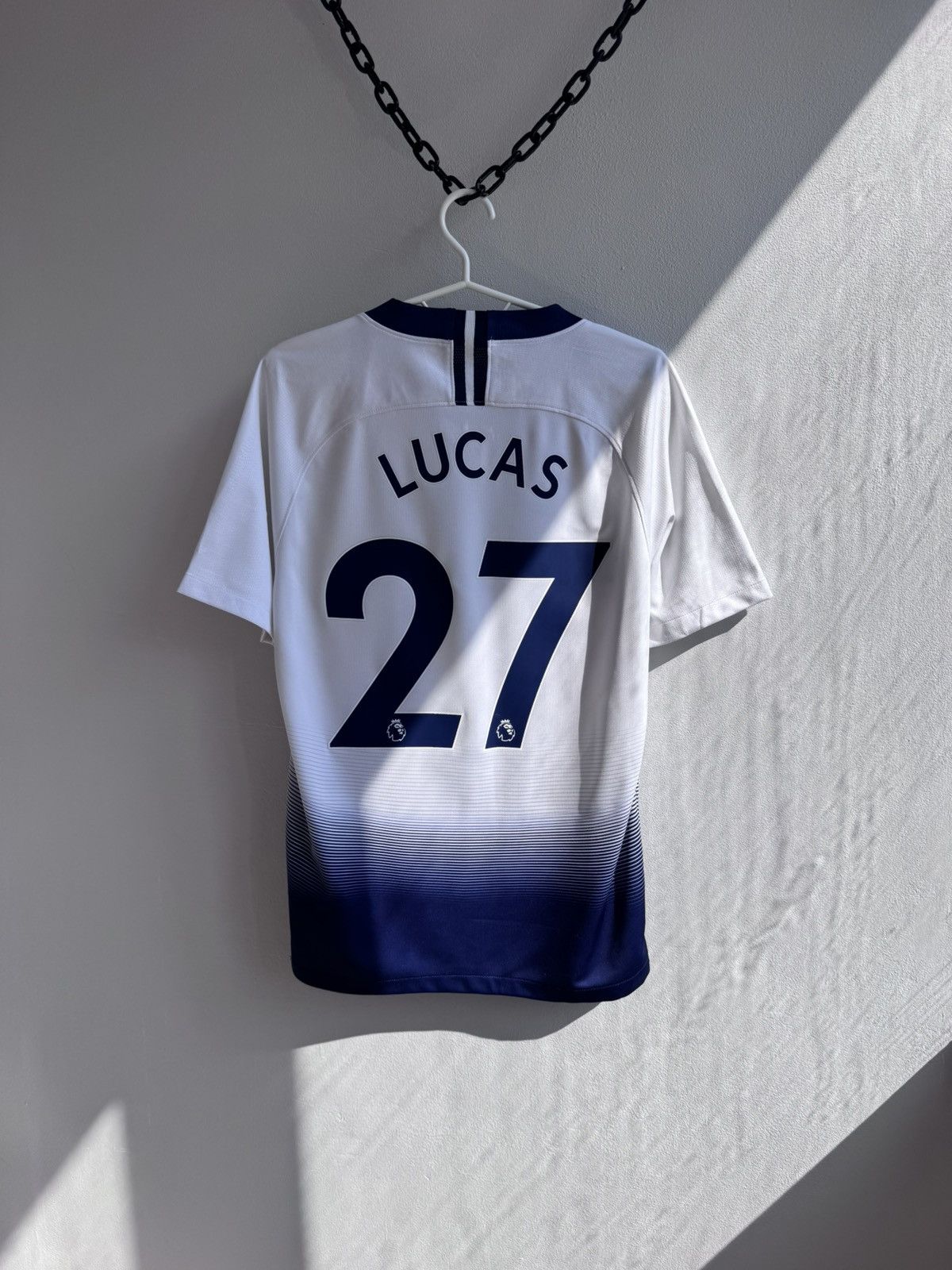 Nike TOTTENHAM 2018 2019 LUCAS #27 SOCCER JERSEY FOOTBALL SHIRT Size US L / EU 52-54 / 3 - 13 Thumbnail