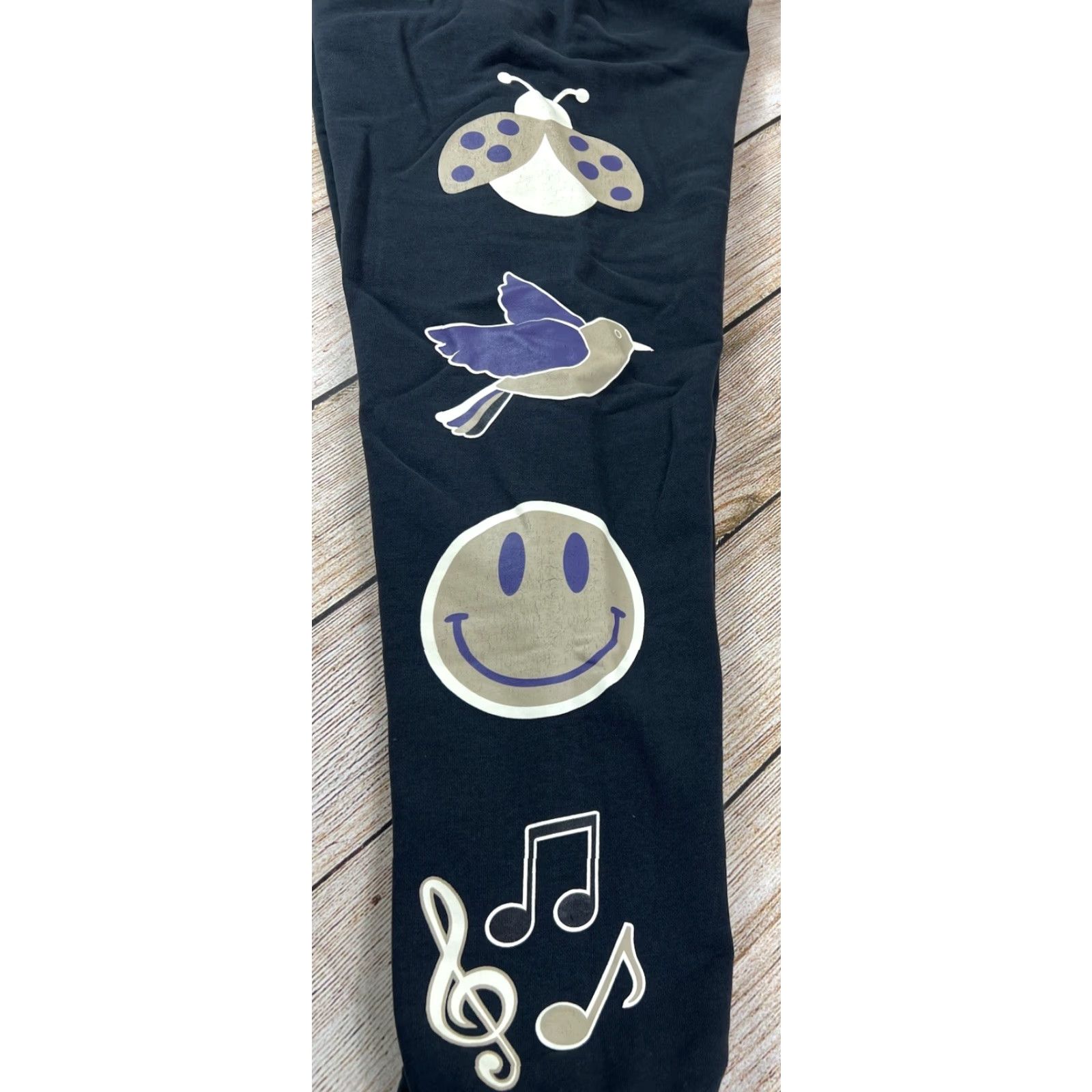 Kappa Kappa Womens Pants Jogger Drawstring Heart Logo Graphic Print Multicolor L Hearts Dogs Large Size 36" / US 14 / IT 50 - 7 Thumbnail