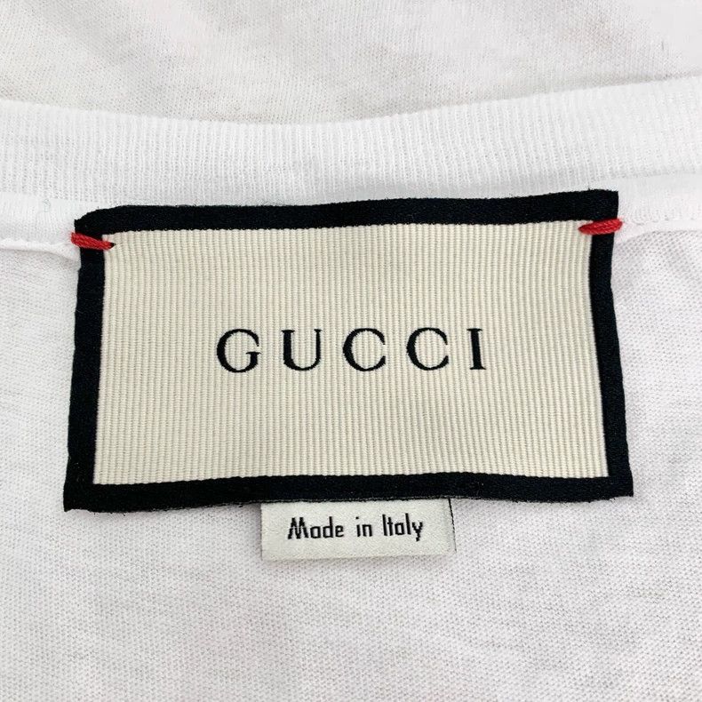 Gucci Gucci Logo letter printed round-neck white cotton short-sle Size US M / EU 48-50 / 2 - 6 Thumbnail