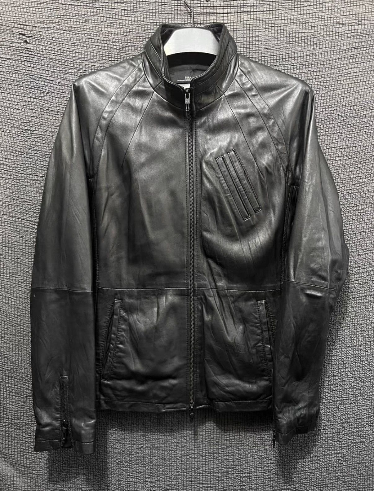 Dirain DIRAIN TOKYO High-Neck Avant-Garde Leather Jacket Size US S / EU 44-46 / 1 - 1 Thumbnail