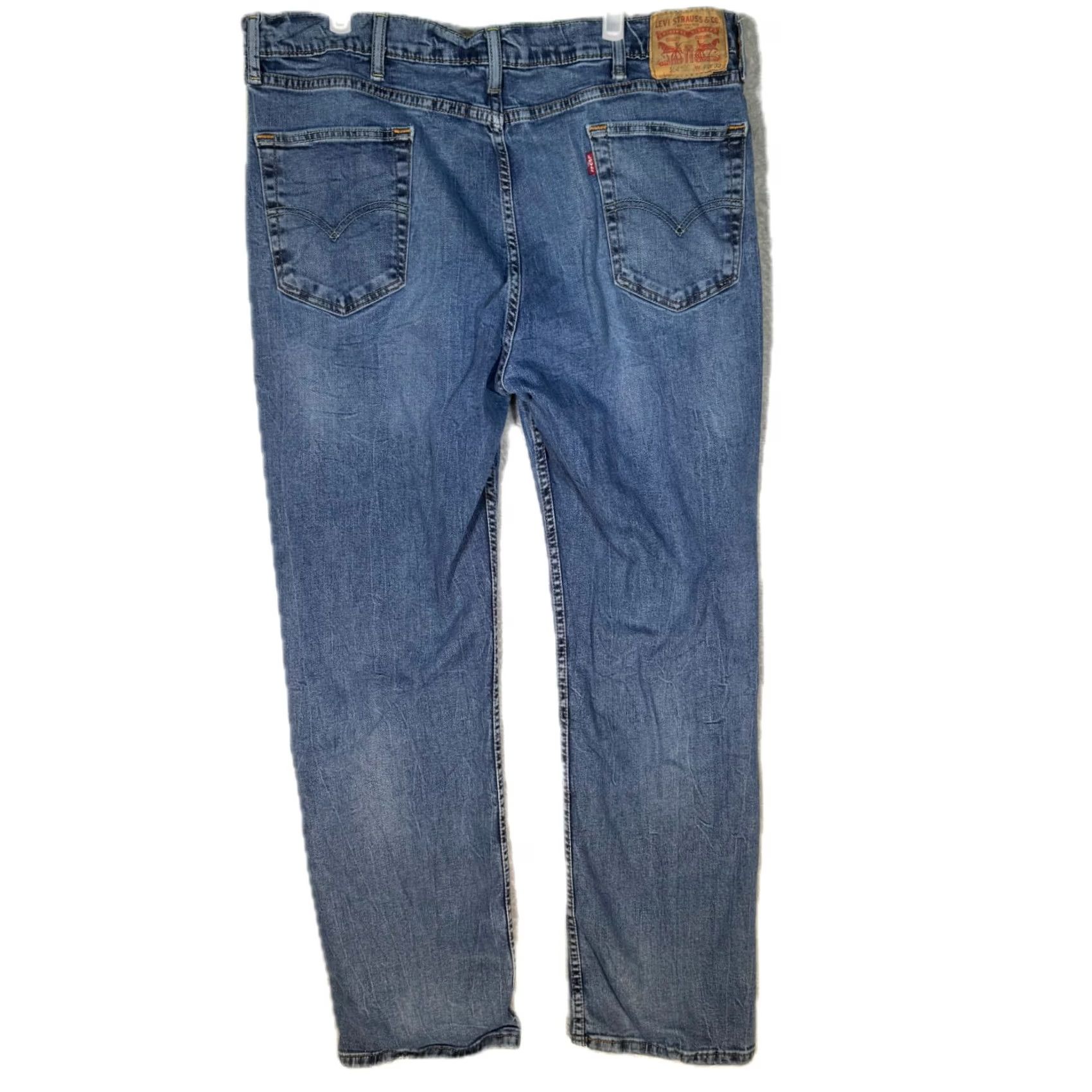 Levi's Levi’s 514 Jeans Men’s 42x32 Blue Denim Straight Mid Rise Regular Fit Styled Clothing Size US 42 / EU 58 - 2 Thumbnail