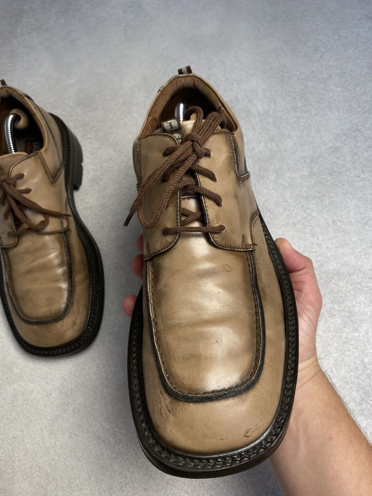 Dockers Dockers Vintage Chunky Leather Platform Boots avant garde Size US 10 / EU 43 - 9 Thumbnail