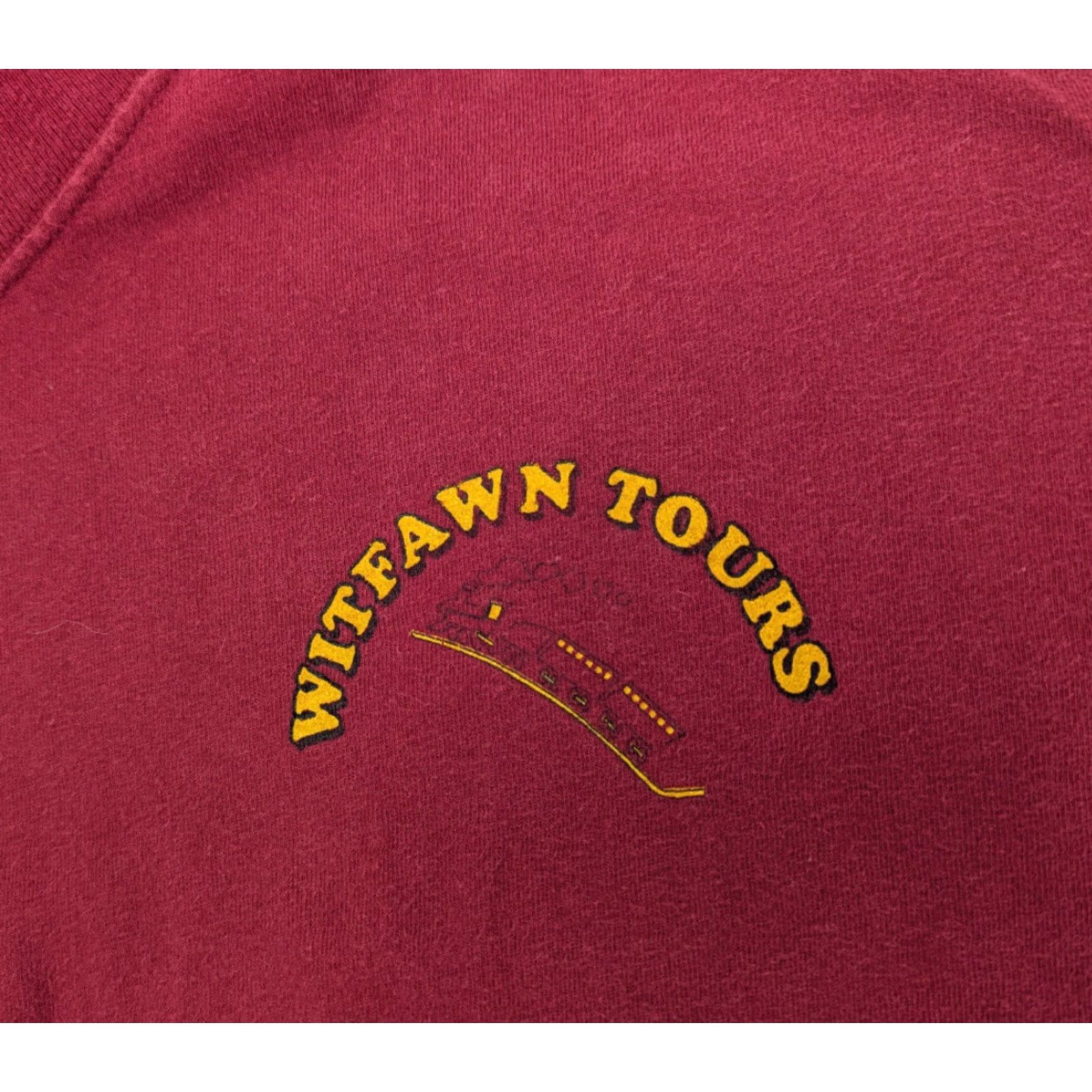 Vintage VINTAGE Witfawn Tours Trojans Training USC vs. OSU Red Shirt 3XL Hanes Beefy T-Shirt Mens Short Sleeve Cotton Red Logo Size US XXL / EU 58 / 5 - 4 Thumbnail