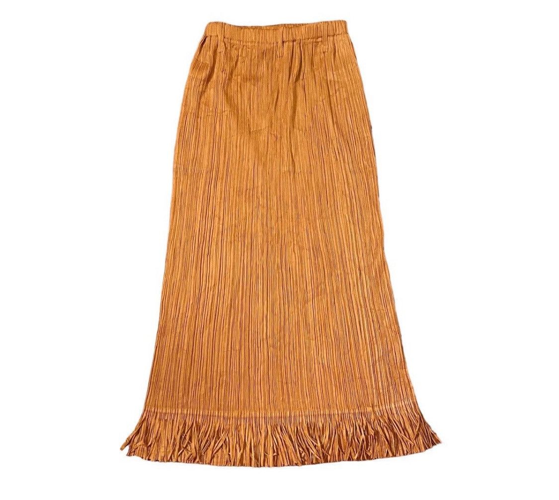 Pleats Please Issey Miyake TAX FREE 🇺🇸 Issey miyake pleats please fringe skirt Size 23" - 1 Thumbnail