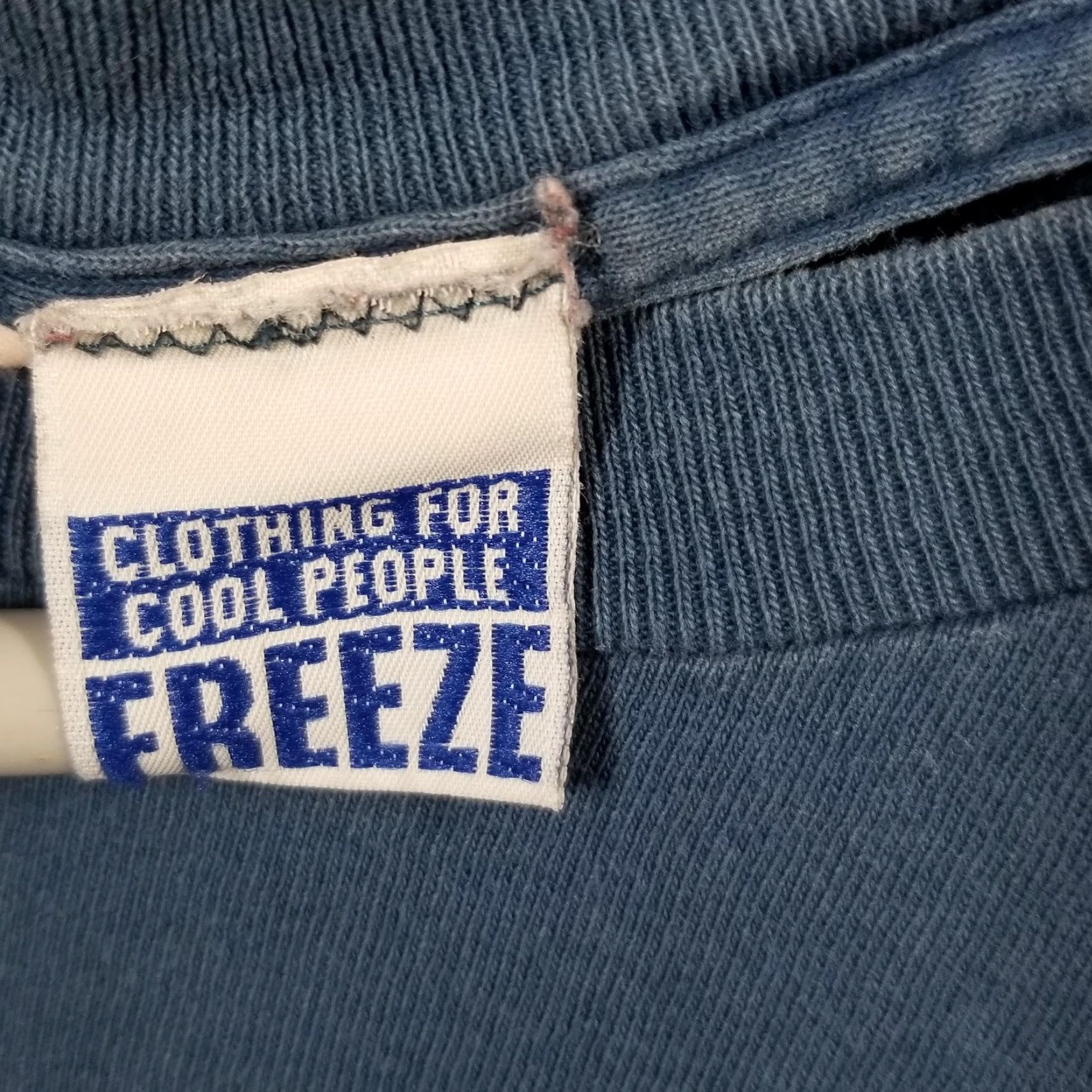 Vintage VINTAGE Freeze Shirt Womens XL Blue Funky Girl Graphic Tee Plaid Y2K Gothic Hip Hop 90s Womens Size XL / US 12-14 / IT 48-50 - 3 Thumbnail