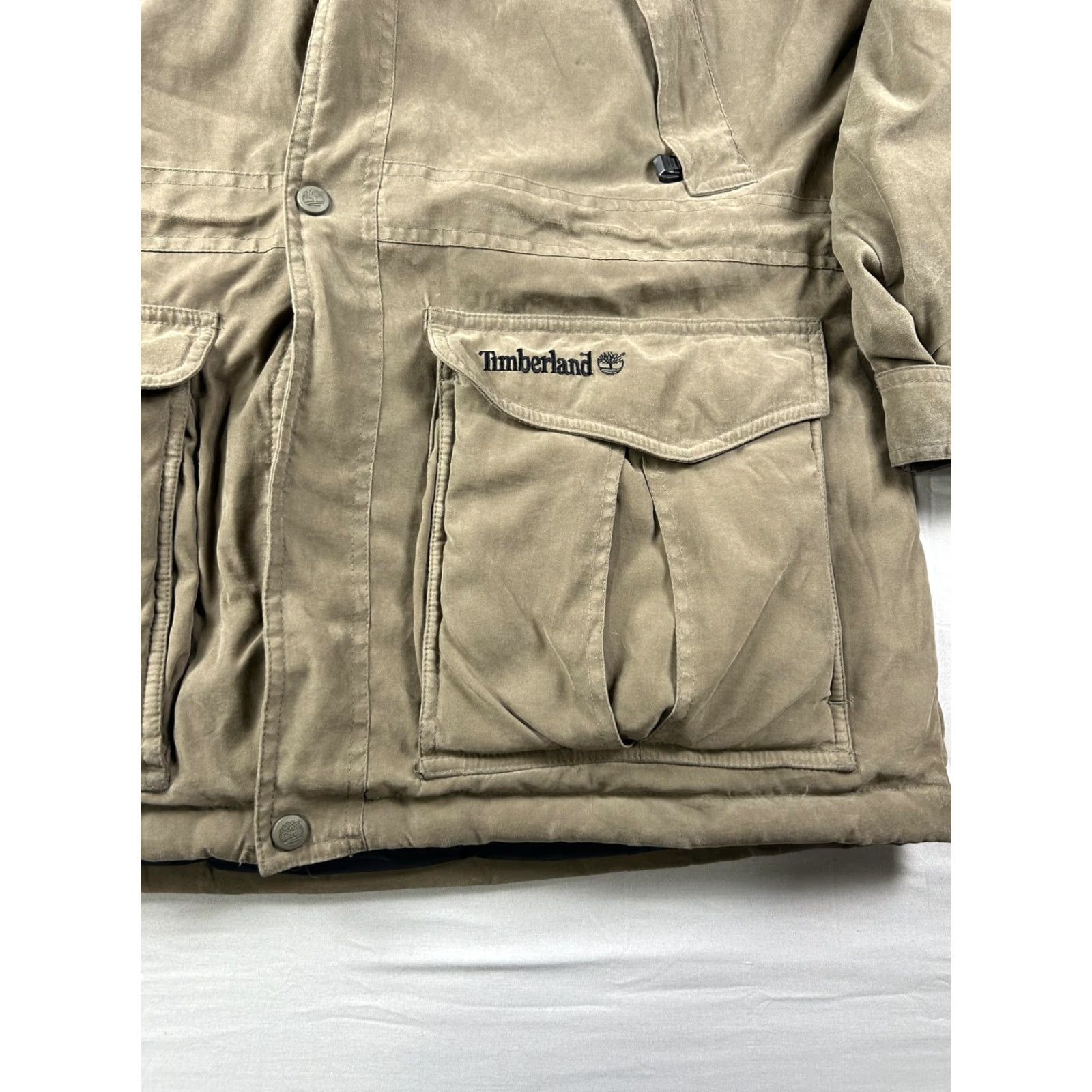 Timberland Timberland Weathergear Coat Mens M Brown Canvas Insulated Parka Workwear Jacket Size US M / EU 48-50 / 2 - 5 Thumbnail