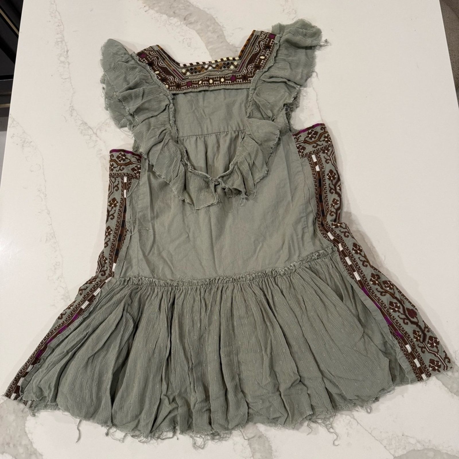 Free People Free People Day Glow Boho Embroidered Mini Dress Womens Med Size M / US 6-8 / IT 42-44 - 15 Thumbnail
