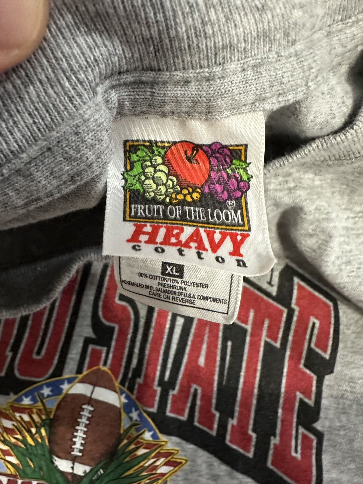 Fruit Of The Loom Vintage Ohio State outback bowl T-shirt 2002 Size US XL / EU 56 / 4 - 3 Thumbnail