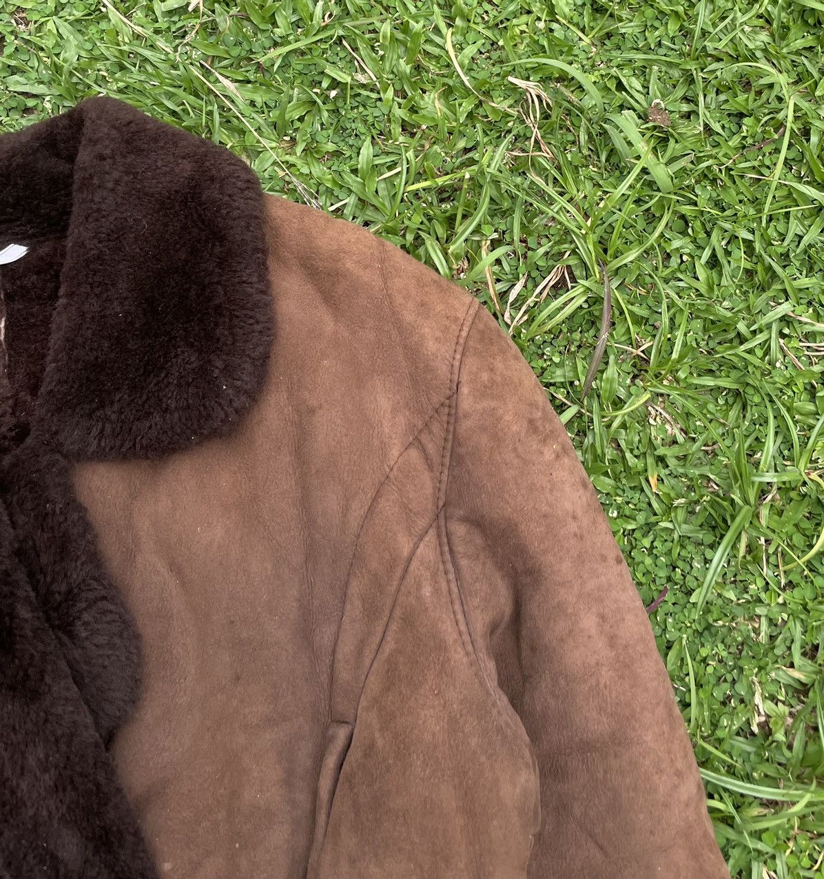 Leather Vintage O’ned Sheepskin Double Collar Biker Jacket Size US S / EU 44-46 / 1 - 2 Thumbnail
