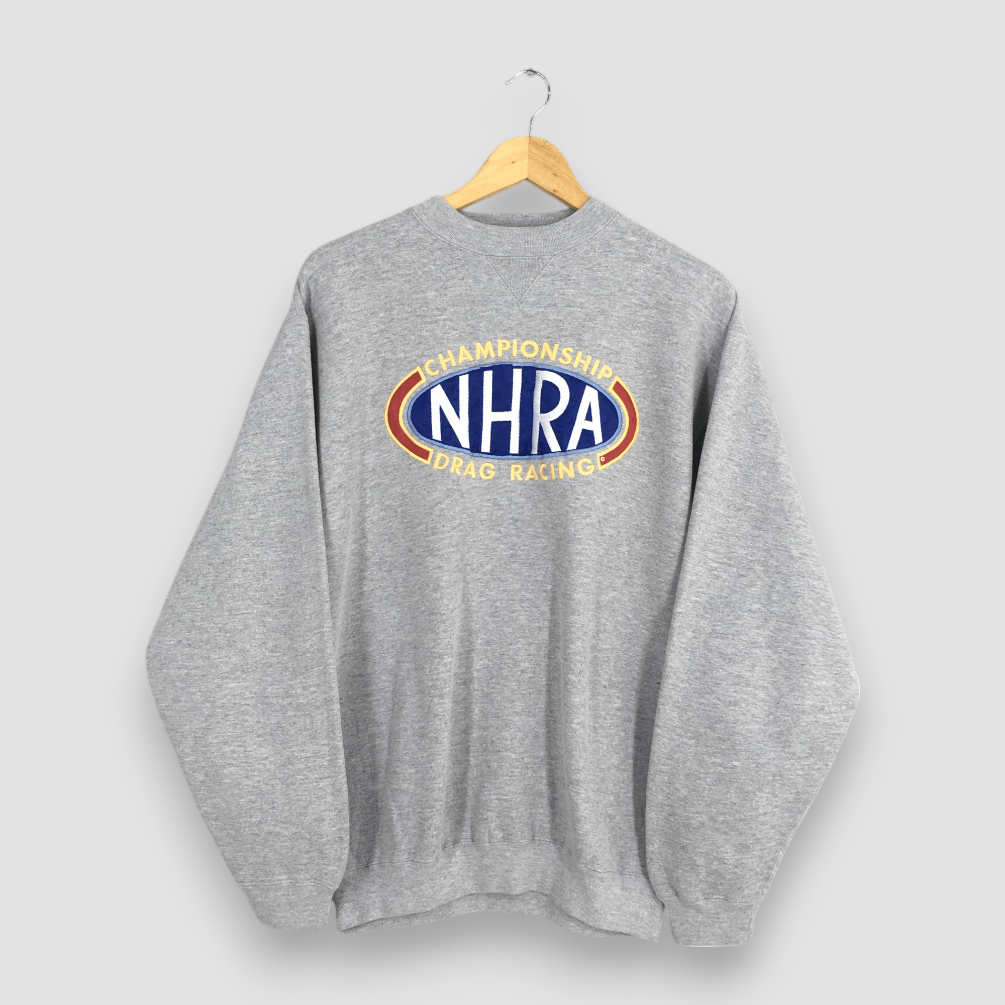 Vintage Vintage 90s NHRA Championship Drag Racing Sweatshirt Medium Size US M / EU 48-50 / 2 - 1 Thumbnail