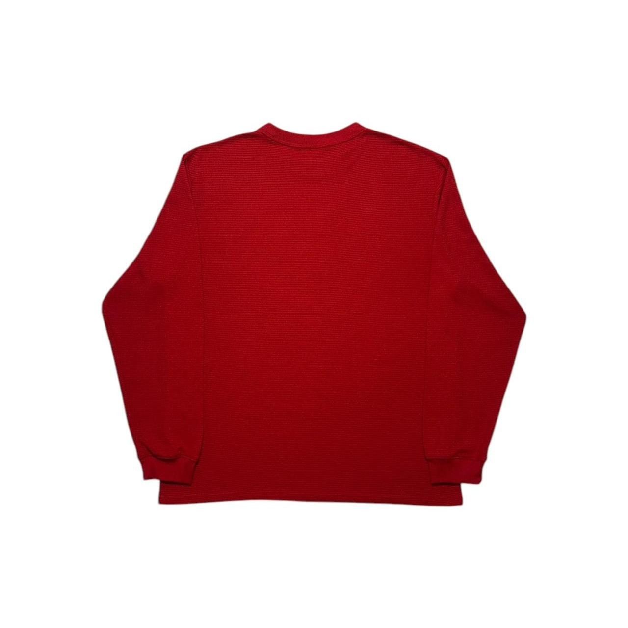 NCAA × Vintage Vintage University of Wisconsin Waffle Knit Long Sleeve Shir Size US L / EU 52-54 / 3 - 2 Thumbnail