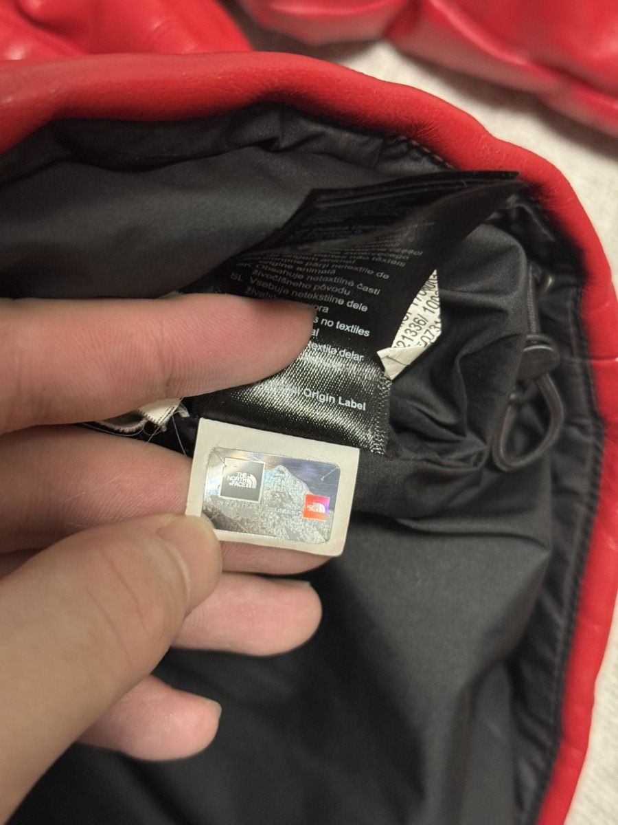 Supreme × The North Face Supreme tnf the north face leather nuptse jacket red Size US XL / EU 56 / 4 - 8 Thumbnail