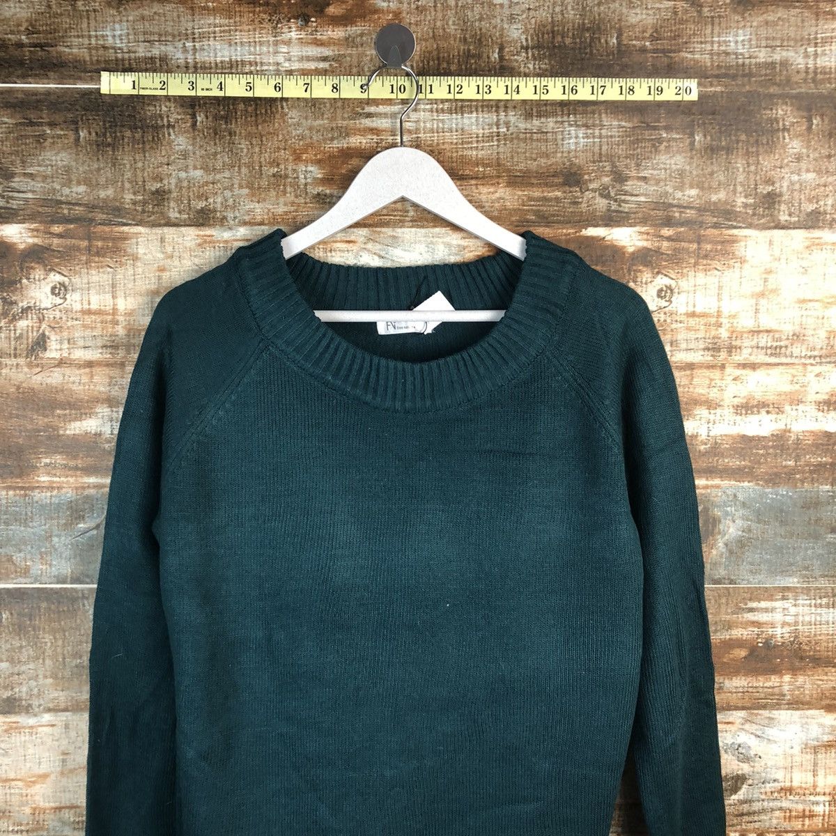 Homespun Knitwear × Japanese Brand Free Nature Green Knitwear #A1770 Size M / US 6-8 / IT 42-44 - 2 Thumbnail