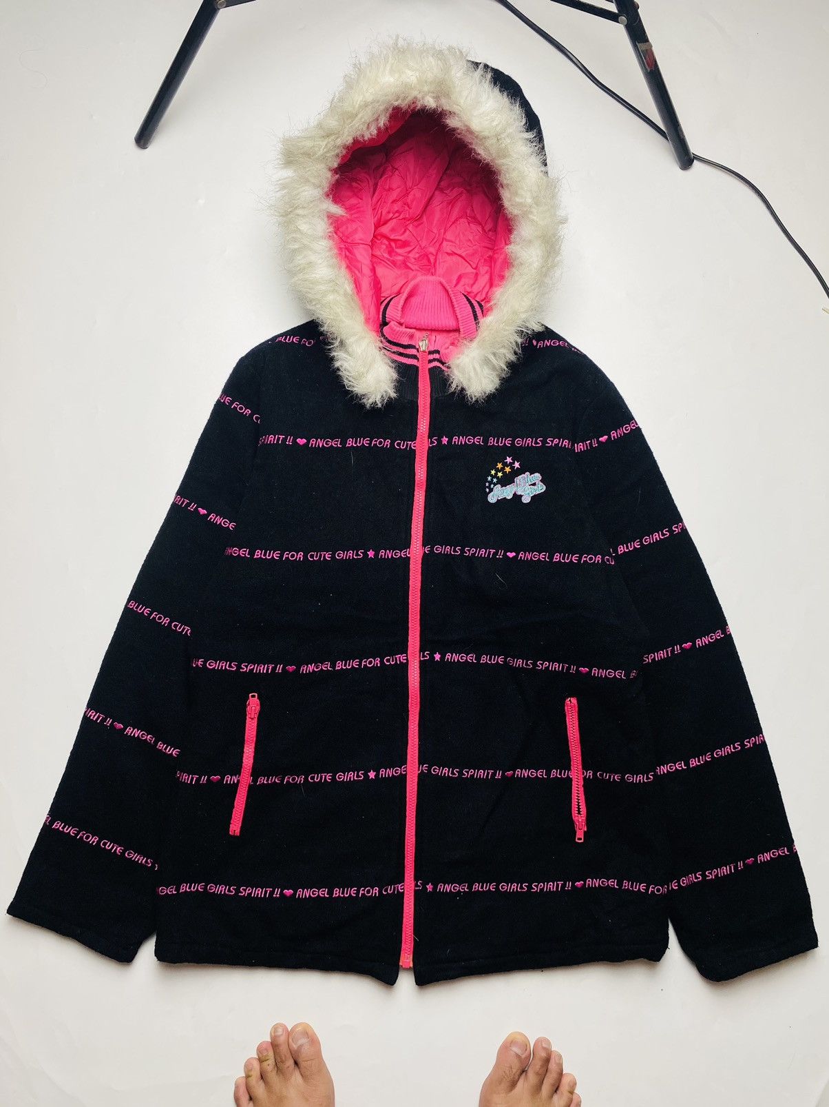 Angel Blue 2000s Angel Blue - Cute Girls Spirit Fur Jacket Size US M / EU 48-50 / 2 - 1 Thumbnail