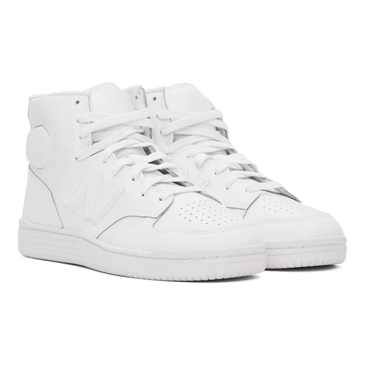 New Balance New Balance 480 White High Top Basketball Sneakers Size US 11.5 / EU 44-45 - 4 Thumbnail