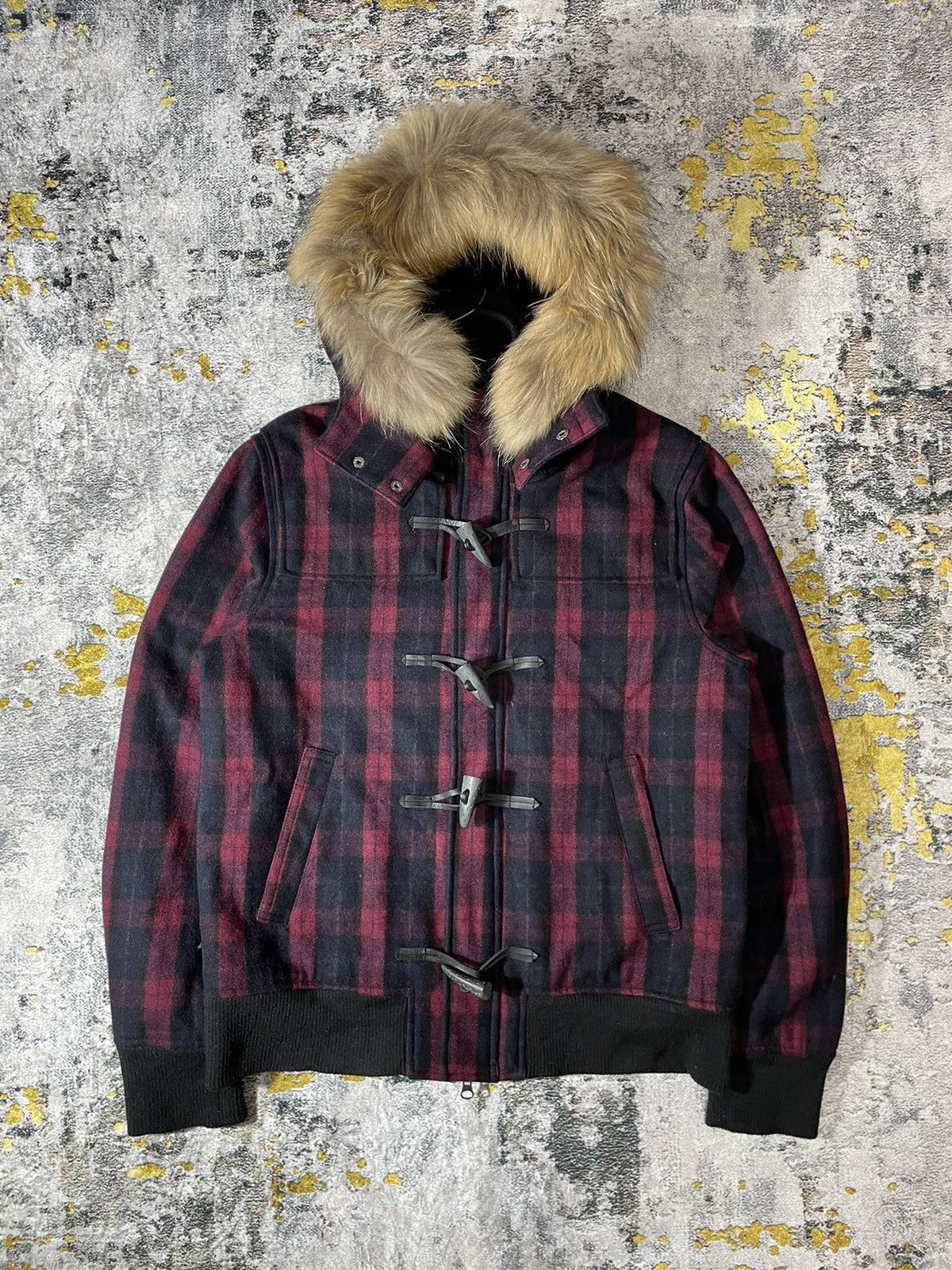 Le Grande Bleu (L.G.B.) Rageblue Plaid Fur Hoodie bondage lgb style Size US L / EU 52-54 / 3 - 2 Thumbnail