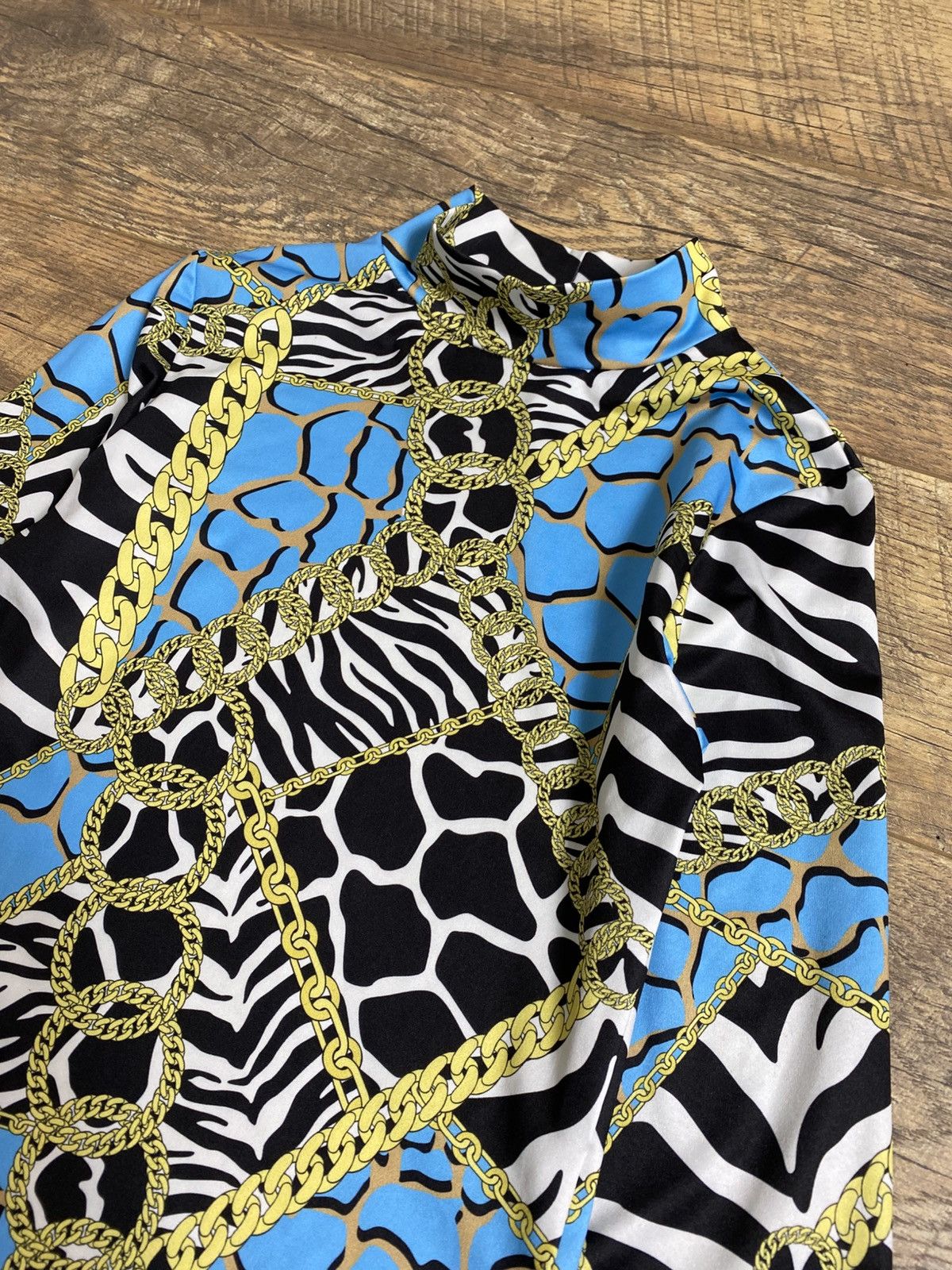 Jaded London Jaded London Zebra & Chain Print Bodysuit Size S Size S / US 4 / IT 40 - 3 Thumbnail