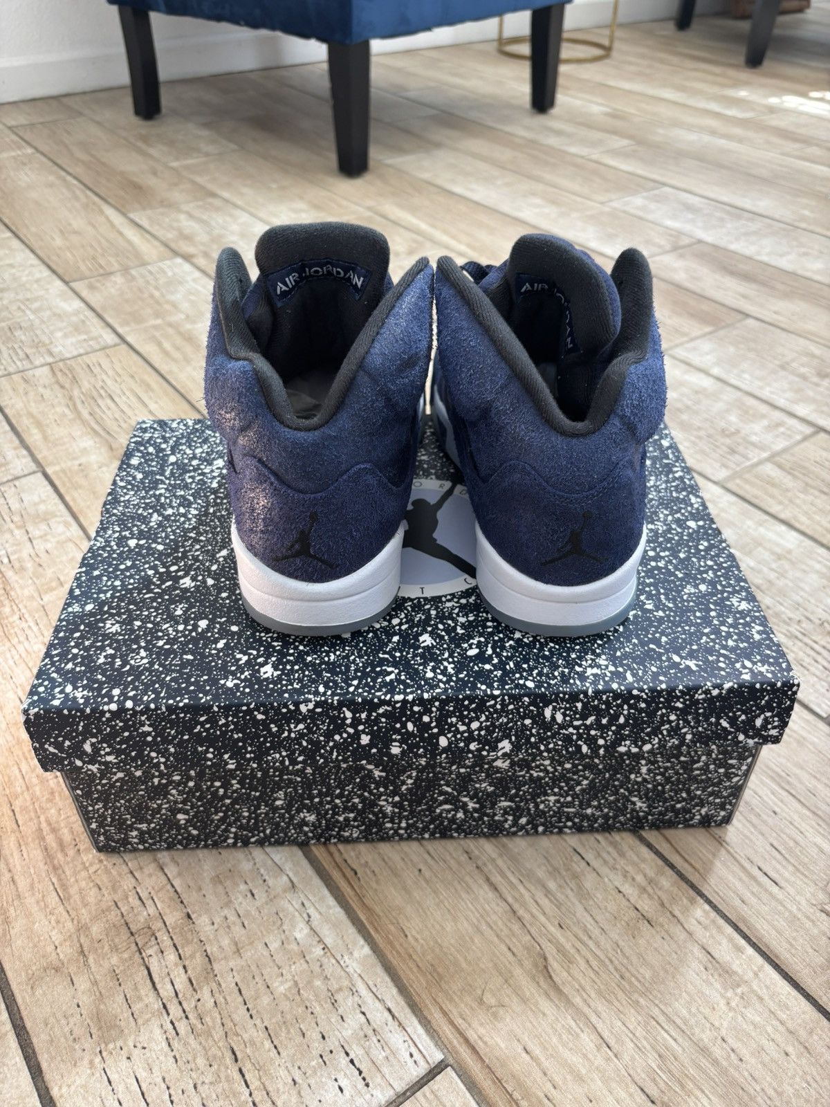 Jordan Brand Sz 9M - Air Jordan 5 Retro SE 'Midnight Navy' Georgetown Size US 9 / EU 42 - 4 Thumbnail