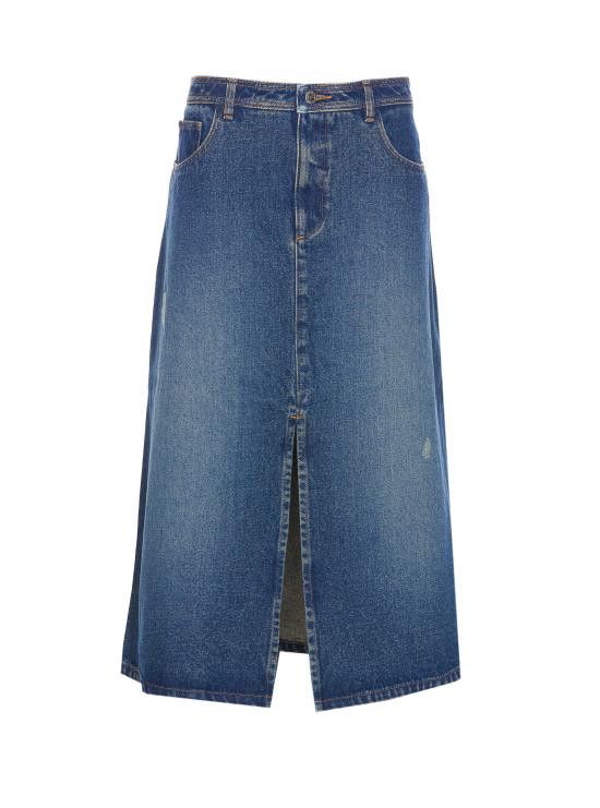 A.P.C. A.P.C. Women Mid Skirts COHFC F06423 IAL Blue Size 25" / US 0 / IT 36 - 1 Thumbnail