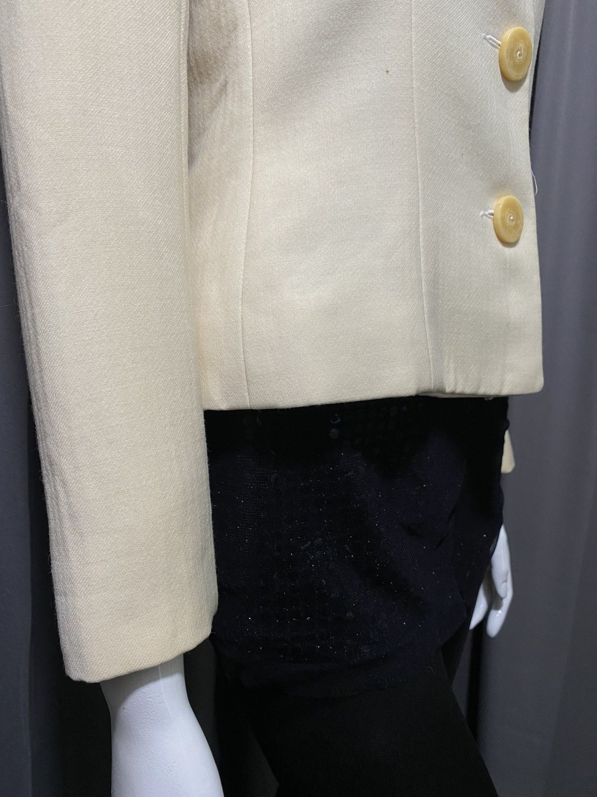 Balenciaga A/W 1992 Archive Balenciaga Ledix Rectangle Neck Jacket Size S / US 4 / IT 40 - 9 Thumbnail