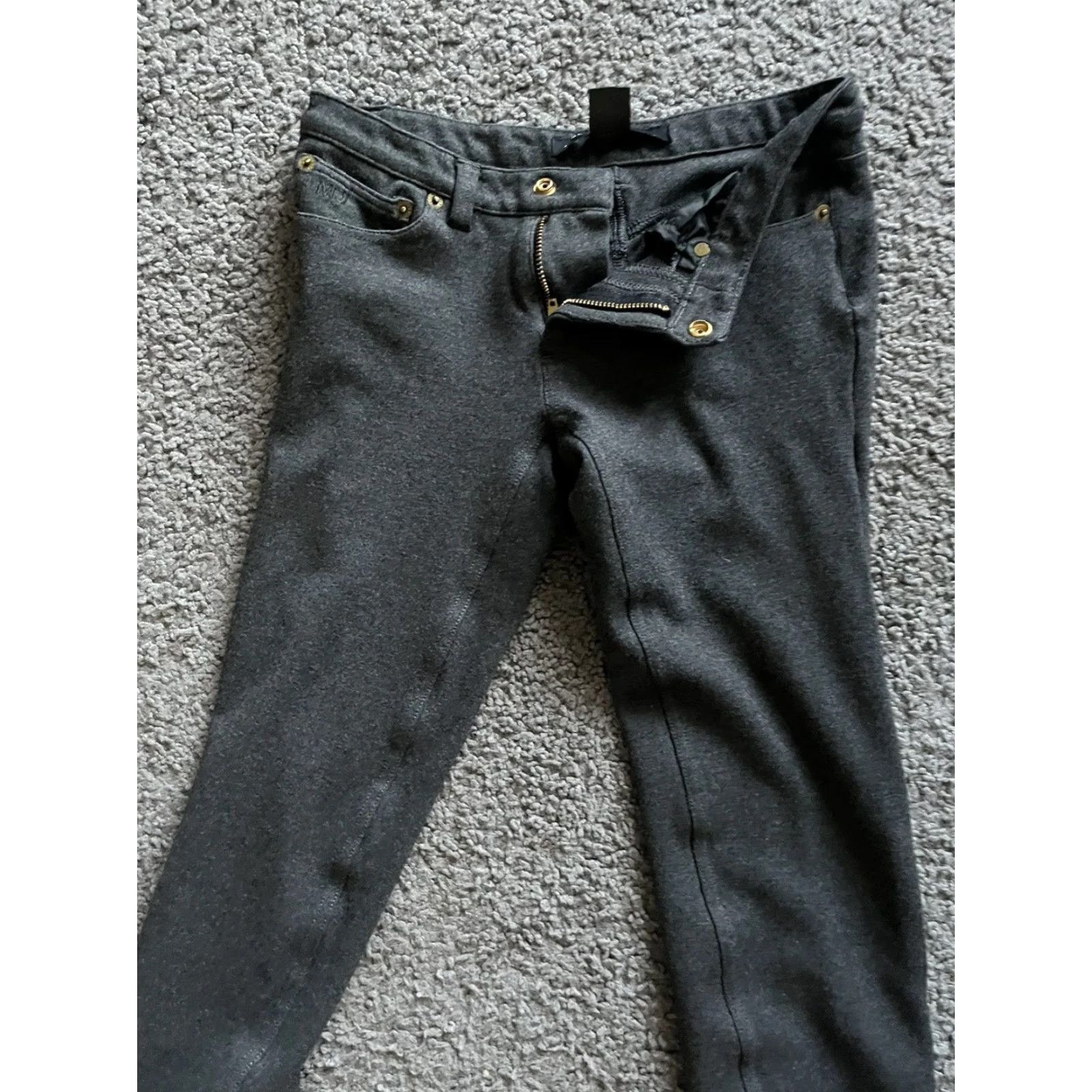 Marc by Marc Jacobs Marc By Marc Jacobs Womens Dress Pants Skinny Ankle Gray 0 Rayon Blend Slim Shaping Crop Front Zip Adult Womens Pant Size 25" / US 0 / IT 36 - 2 Thumbnail