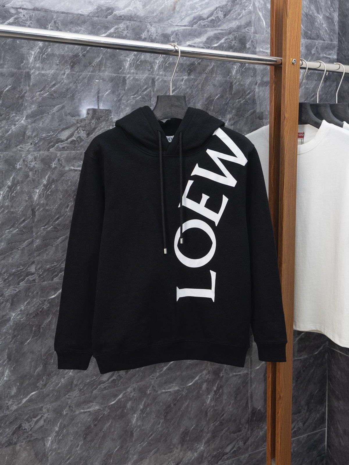 Loewe Loewe black hooded sweatshirt Size M / US 6-8 / IT 42-44 - 1 Thumbnail
