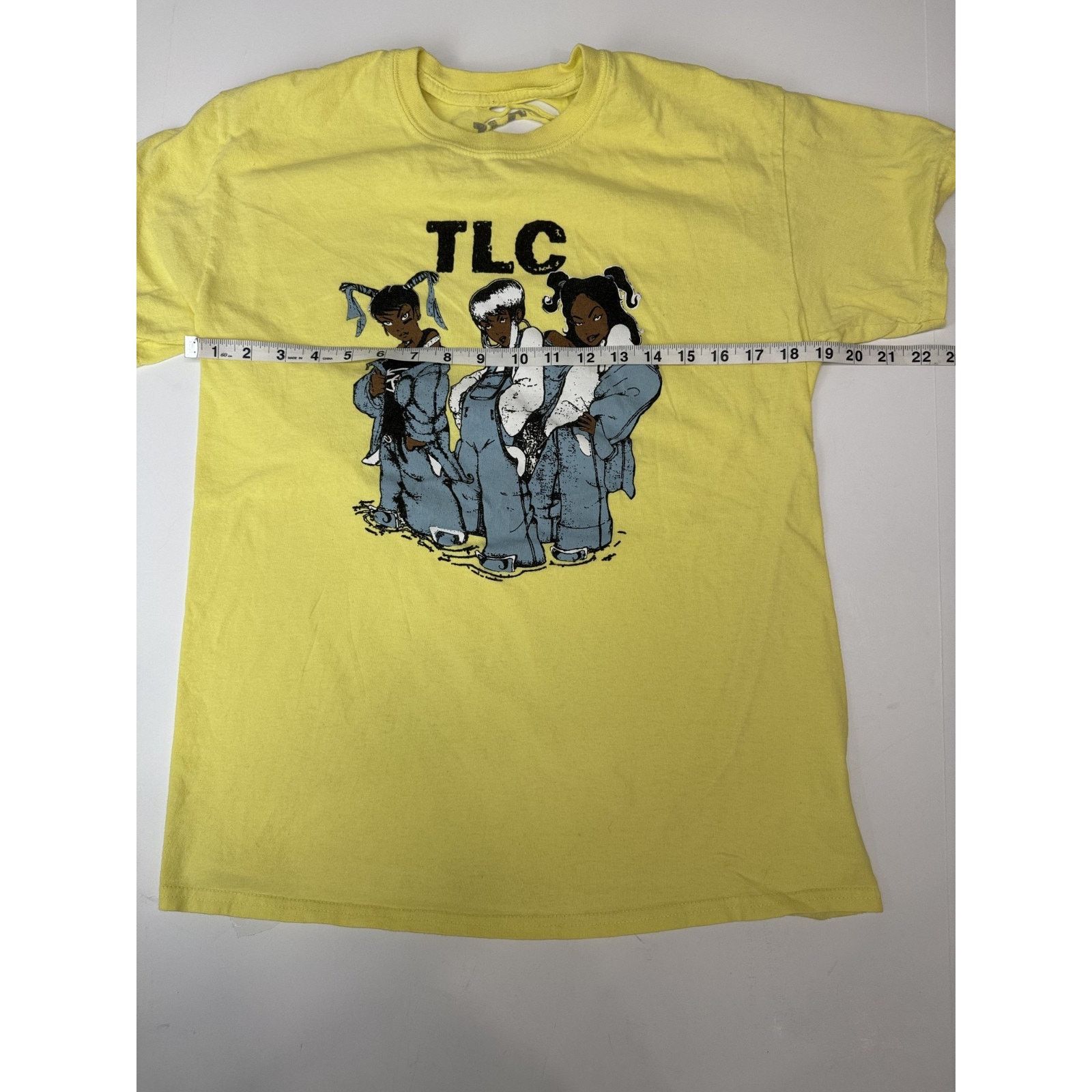 Other TLC Tee Shirt Yellow Lisa Lopes Distressed 90s Medium Size M / US 6-8 / IT 42-44 - 5 Thumbnail