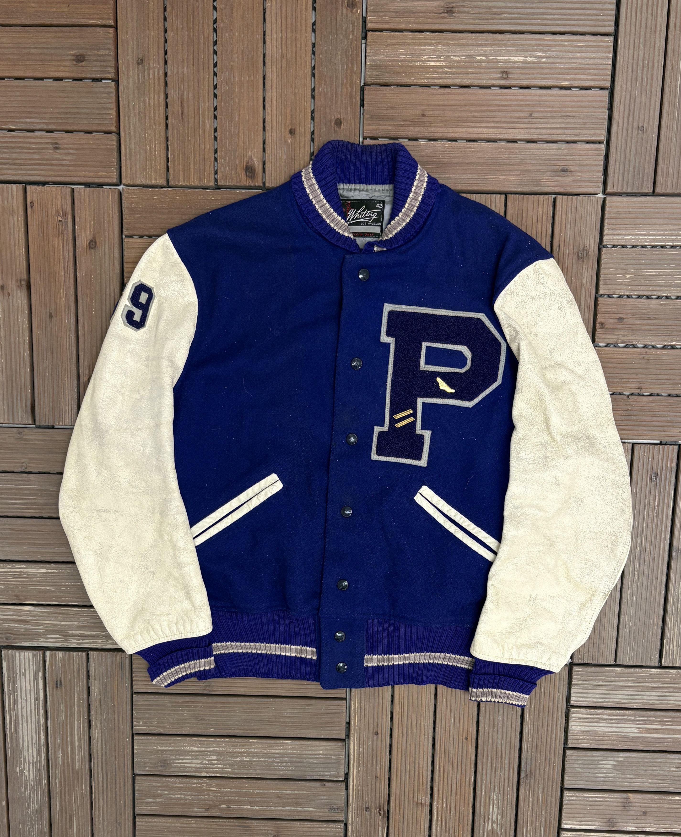 Vintage Whiting Letterman "P" Vintage Varsity Jacket Size US L / EU 52-54 / 3 - 1 Thumbnail