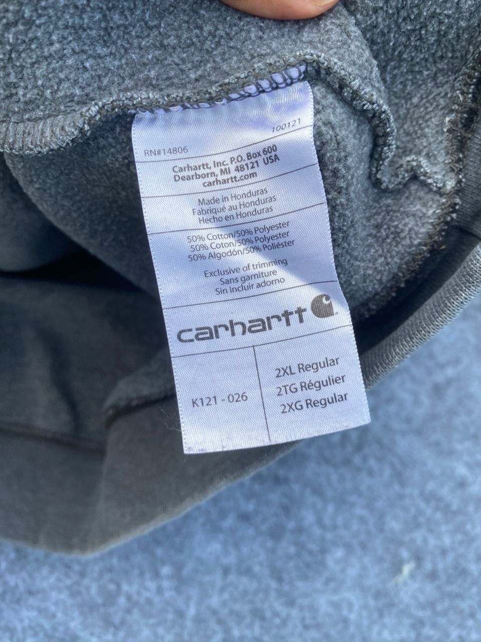 Carhartt Vintage Carhartt Jh Kelly Destroit Hoodies Size US XXL / EU 58 / 5 - 19 Thumbnail