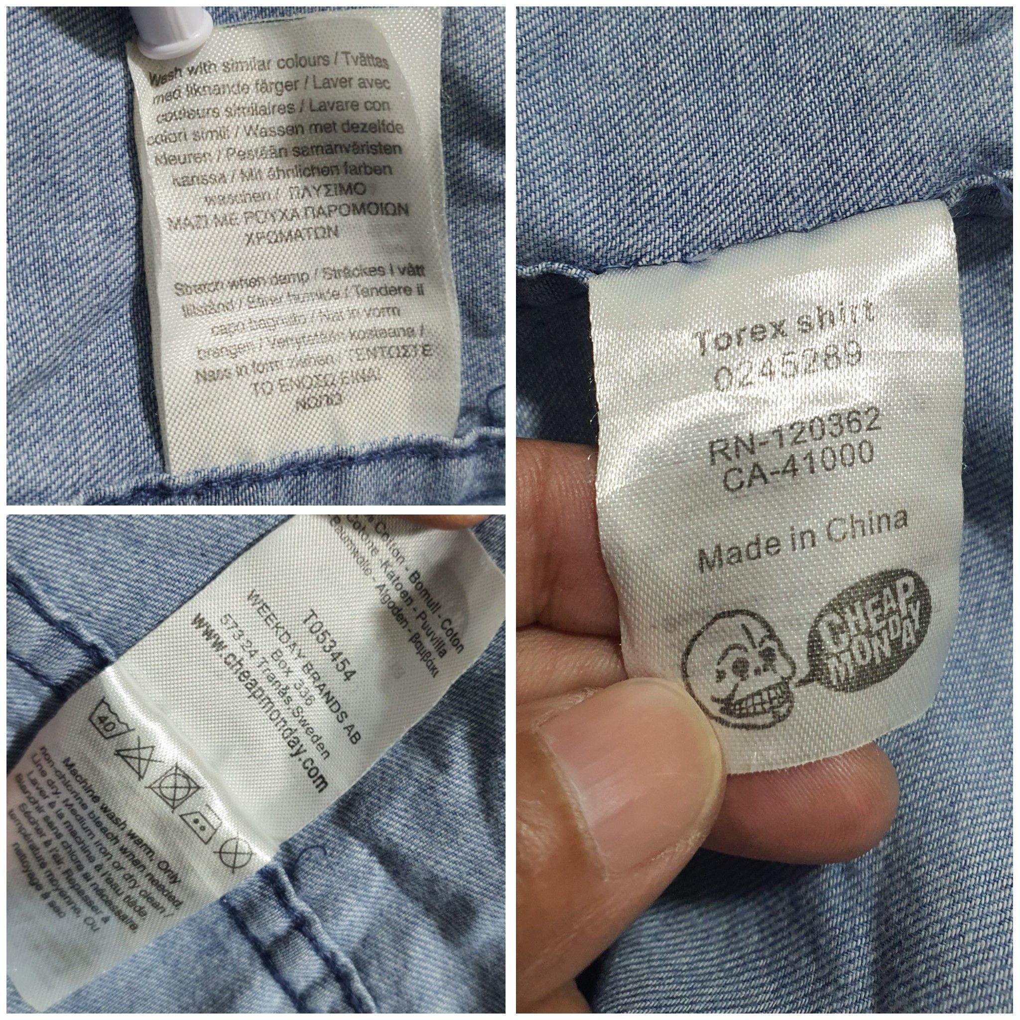 Cheap Monday × Japanese Brand CHEAP MONDAY 22/29 DENIM SOFT CLOTH SHIRT Size US S / EU 44-46 / 1 - 5 Thumbnail