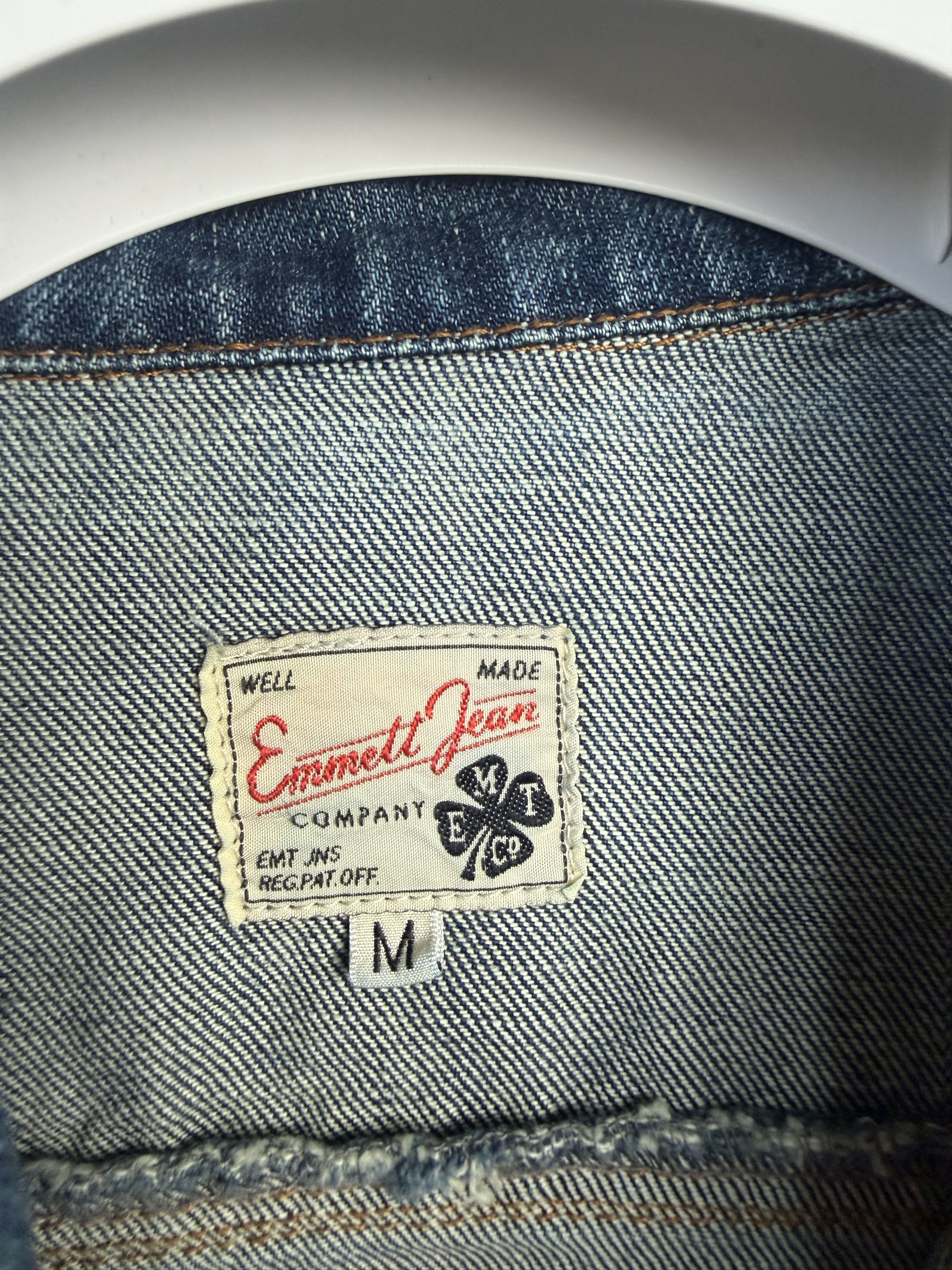 Emmett Emmett Jean denim jacket y2k 00s jeans avant garde Size M / US 6-8 / IT 42-44 - 3 Thumbnail