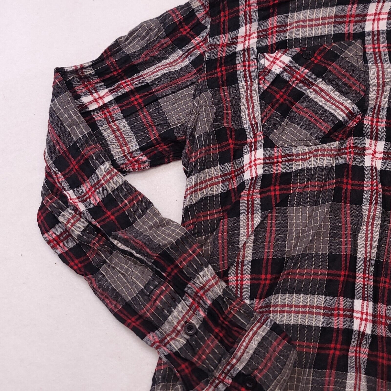 Mambo Mambo Tartan Flannel Shirt Men Size Extra Large XL Red Black Size US XL / EU 56 / 4 - 5 Thumbnail