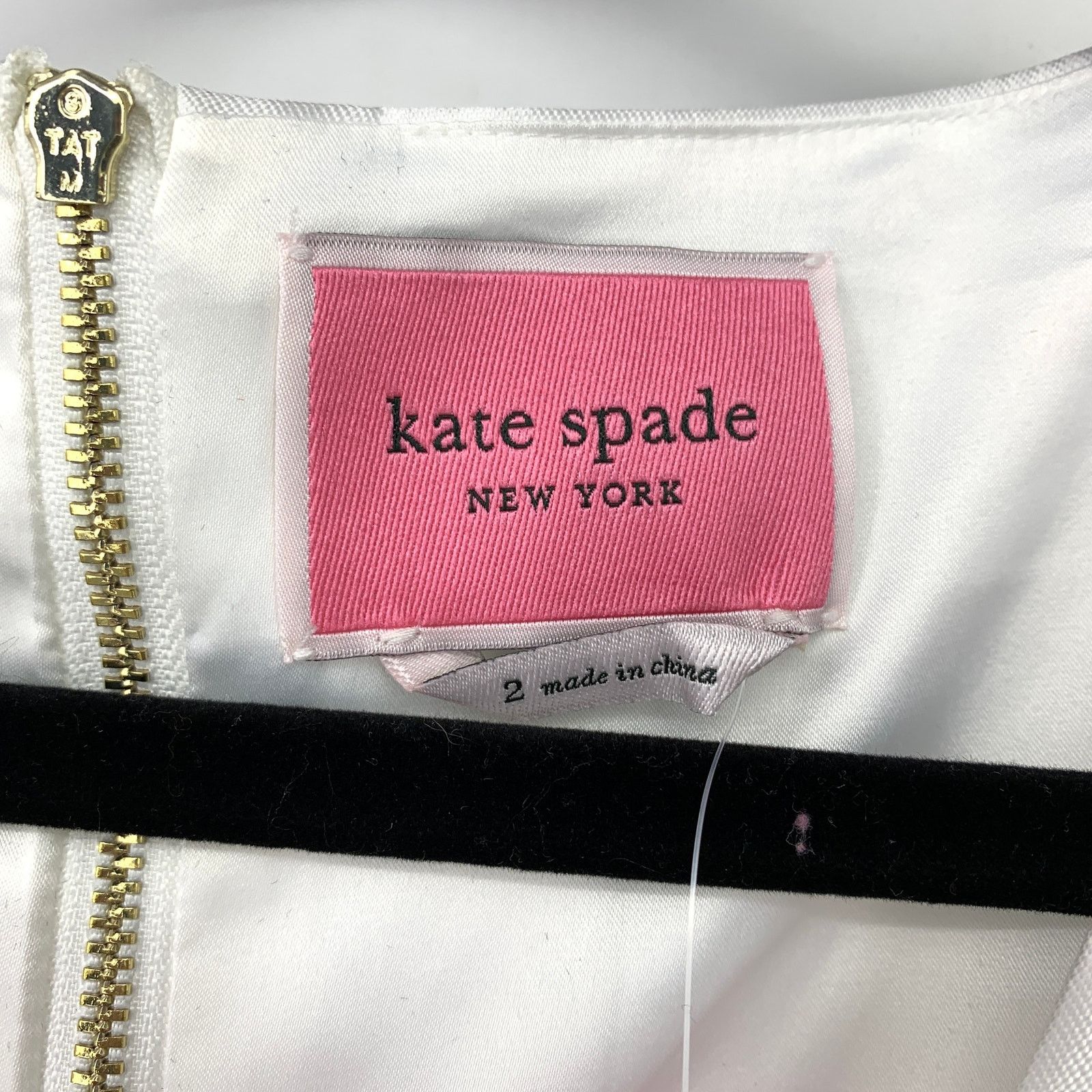 Kate Spade Kate Spade Sequin Bow Fit & Flare Dress 2 Black White NEW Size XS / US 0-2 / IT 36-38 - 6 Thumbnail