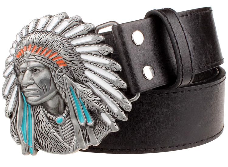 Designer Future Vintage Belt Riveted Belts Menswear Accessories Size ONE SIZE - 5 Thumbnail