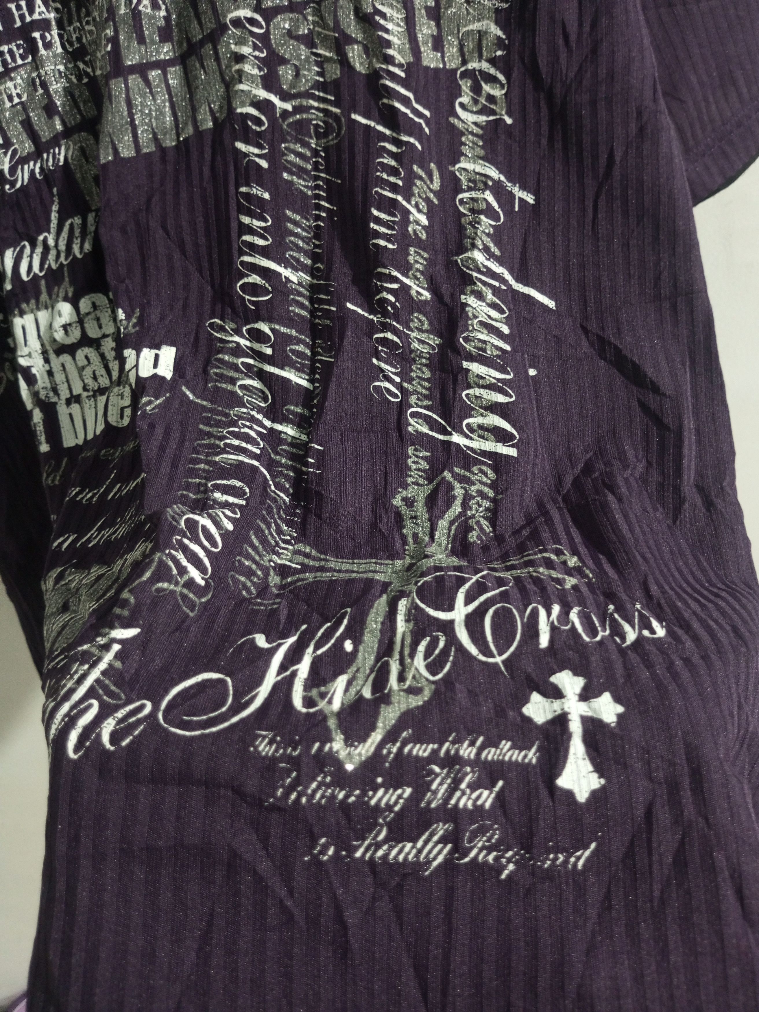 Japanese Brand × Vintage Vintage Beaumont carr poem double layers purple tee Size US XL / EU 56 / 4 - 6 Thumbnail