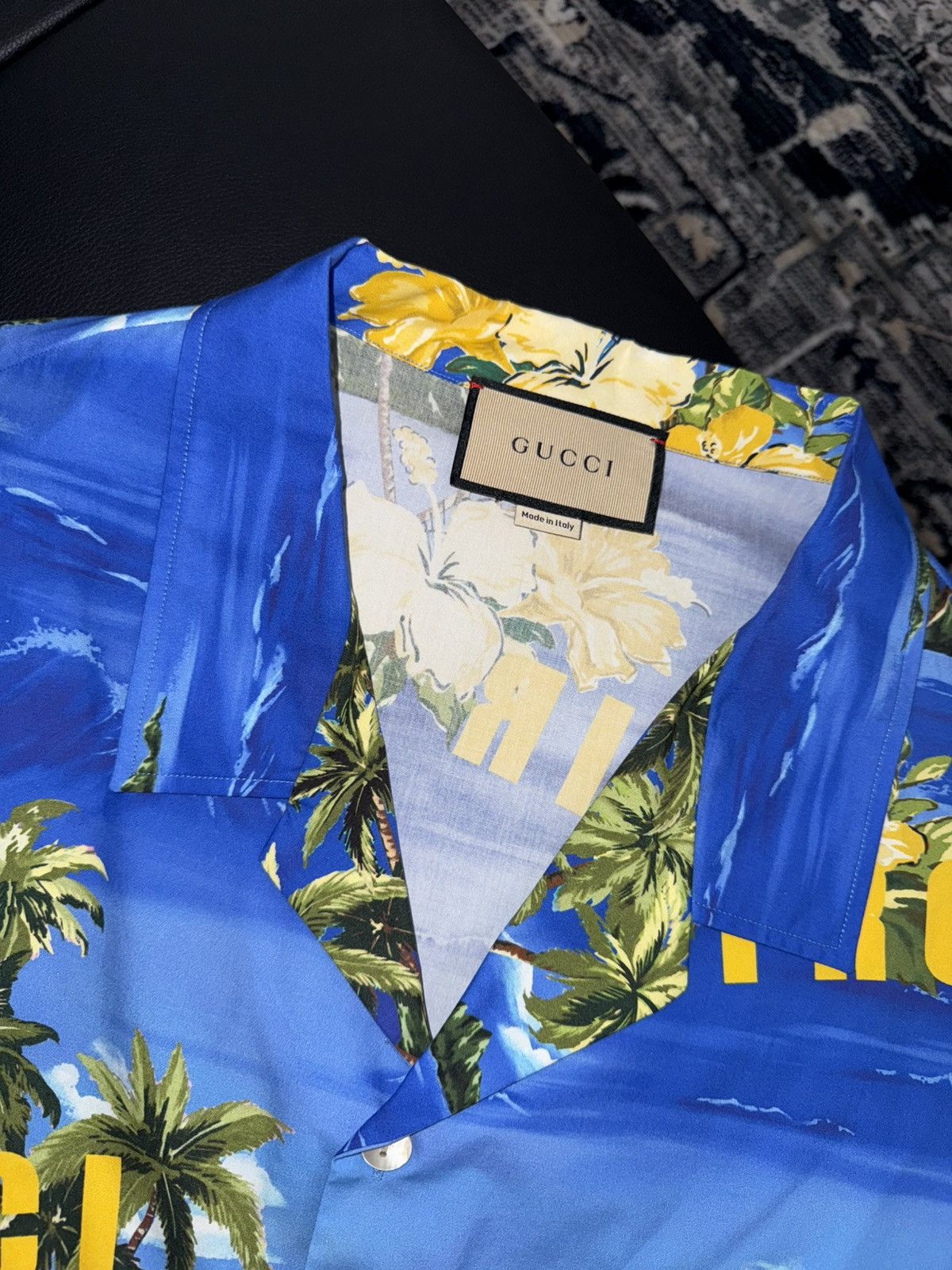 Gucci Gucci printed poplin shirt Size US L / EU 52-54 / 3 - 2 Thumbnail
